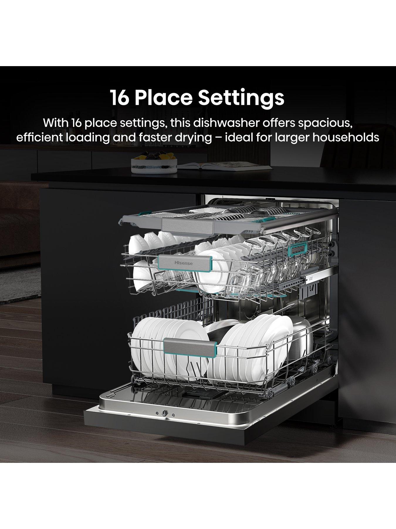Image 4 of 7 of Hisense Auto Dose HS693A90XADUK Full Size WiFi-enabled Dishwasher - Stainless Steel