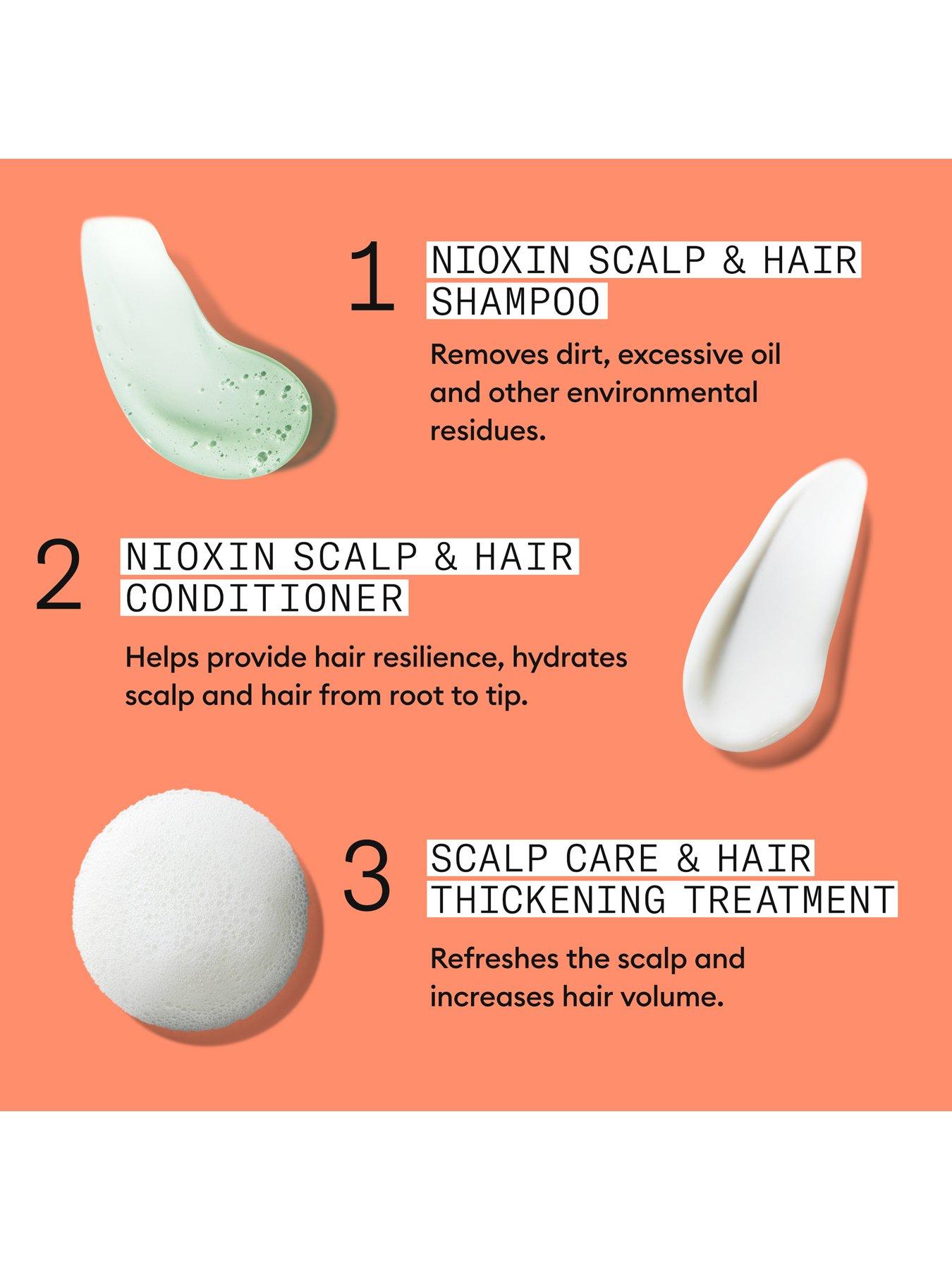 Image 7 of 7 of Nioxin Scalp + Hair Thickening System 4 for Coloured, Dry and Damaged Hair with Progressed Thinning, Loyalty Kit