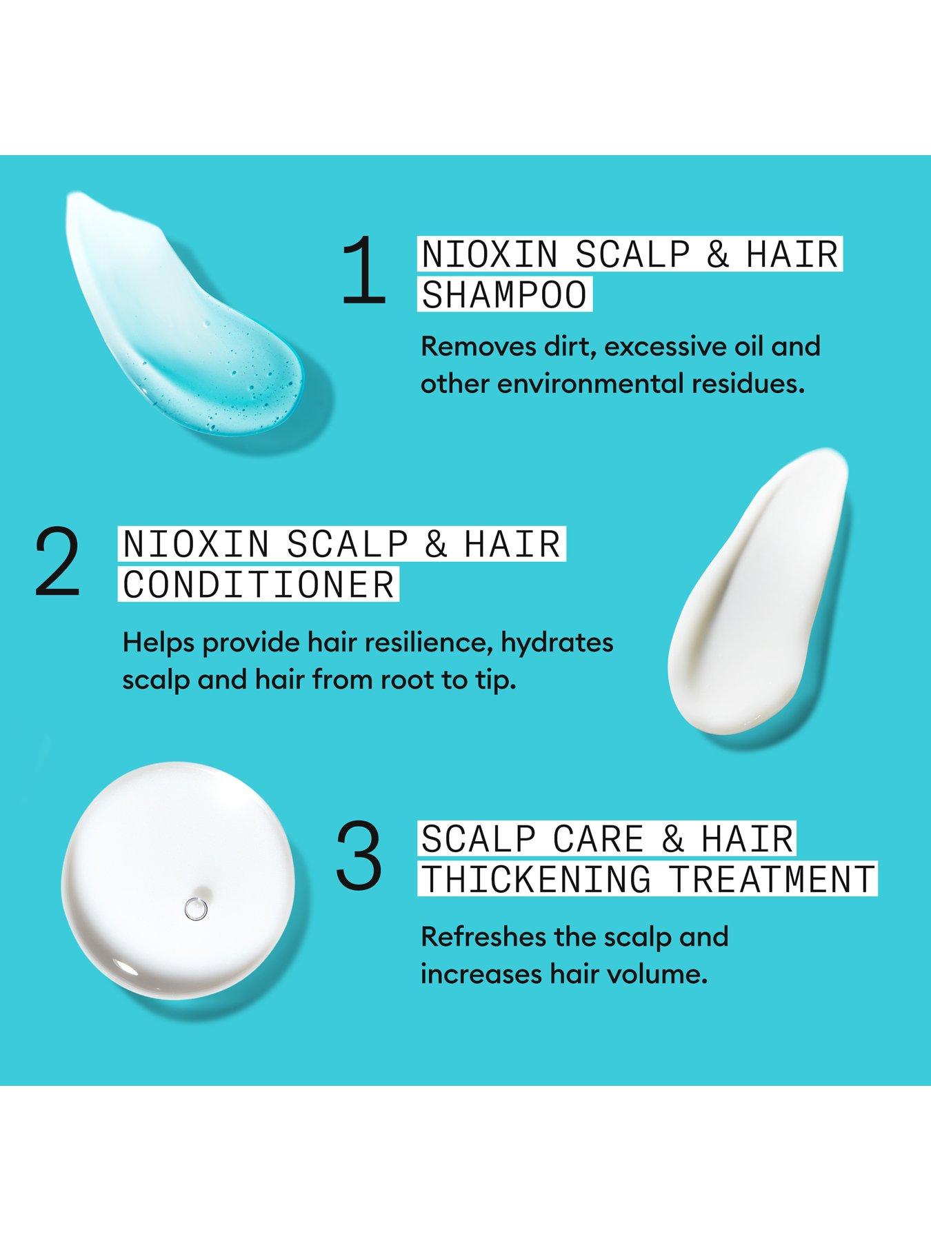 Image 7 of 7 of Nioxin Scalp + Hair Thickening System 3 for Coloured, Dry and Damaged Hair with Light Thinning, Trial Kit