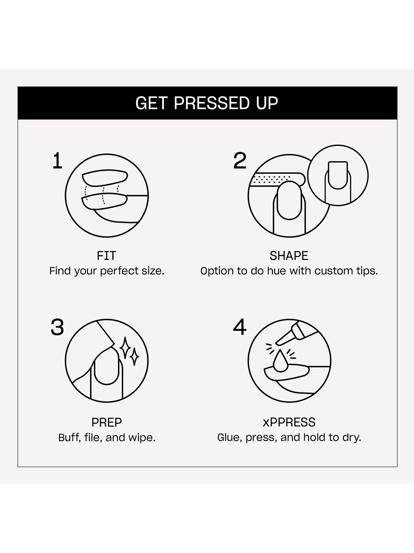 Image 3 of 5 of OPI xPRESS/ON Artificial Nails - Glass Slipper