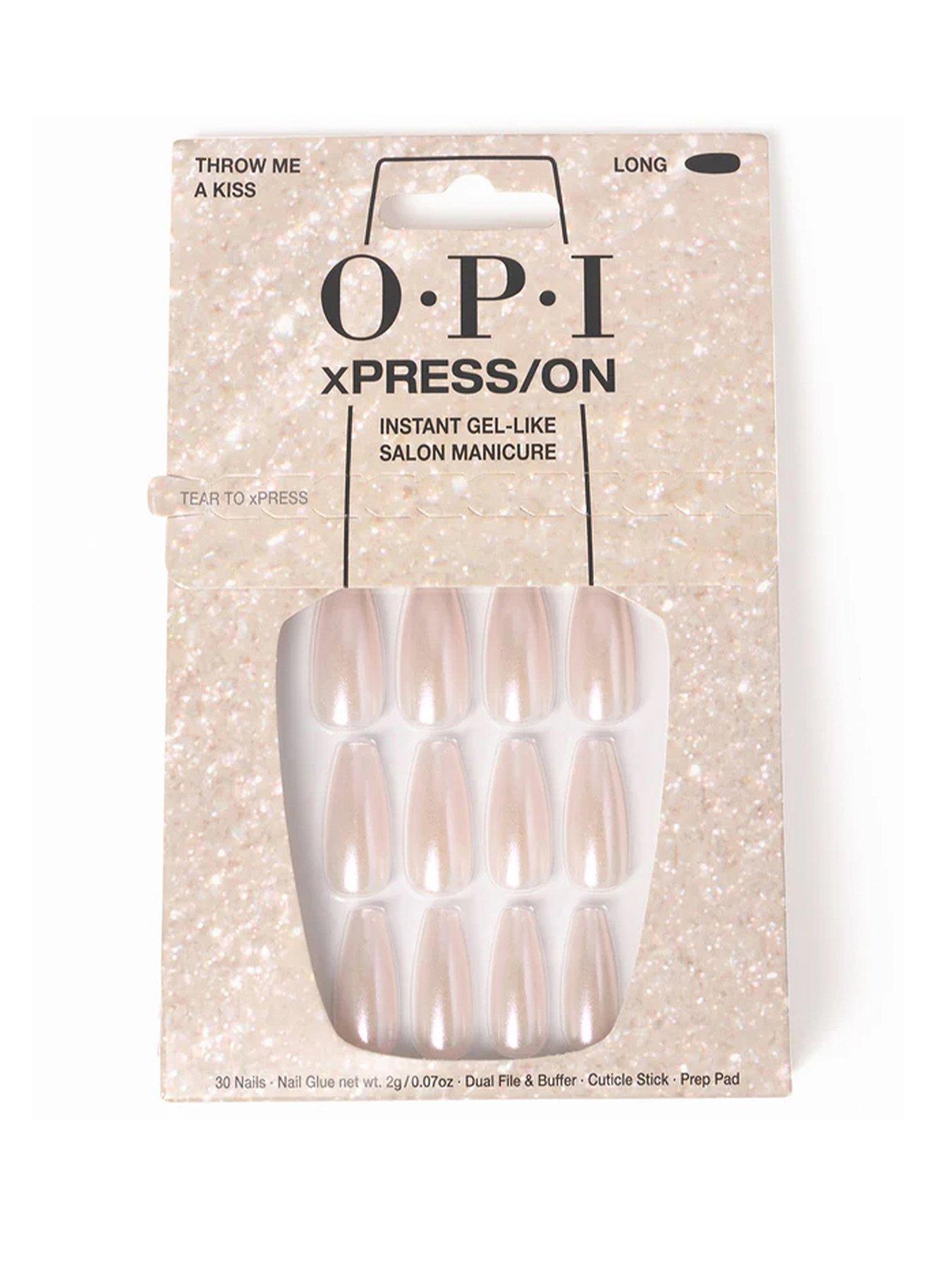 Image 1 of 4 of OPI xPRESS/ON Artificial Nails - Throw Me a Kiss - Long