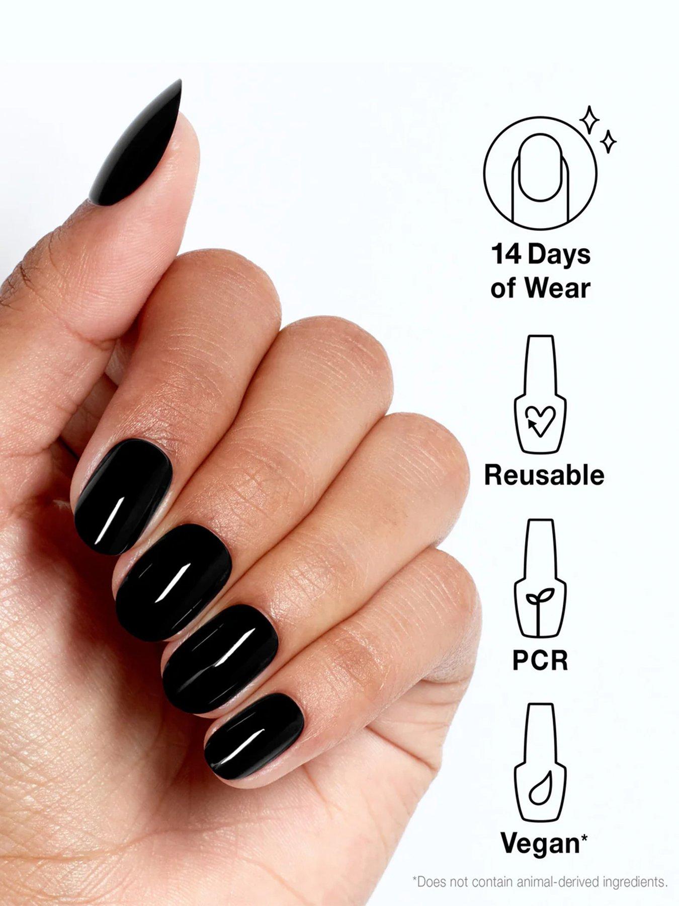  image of opi-xpresson-artificial-nails-lady-in-black