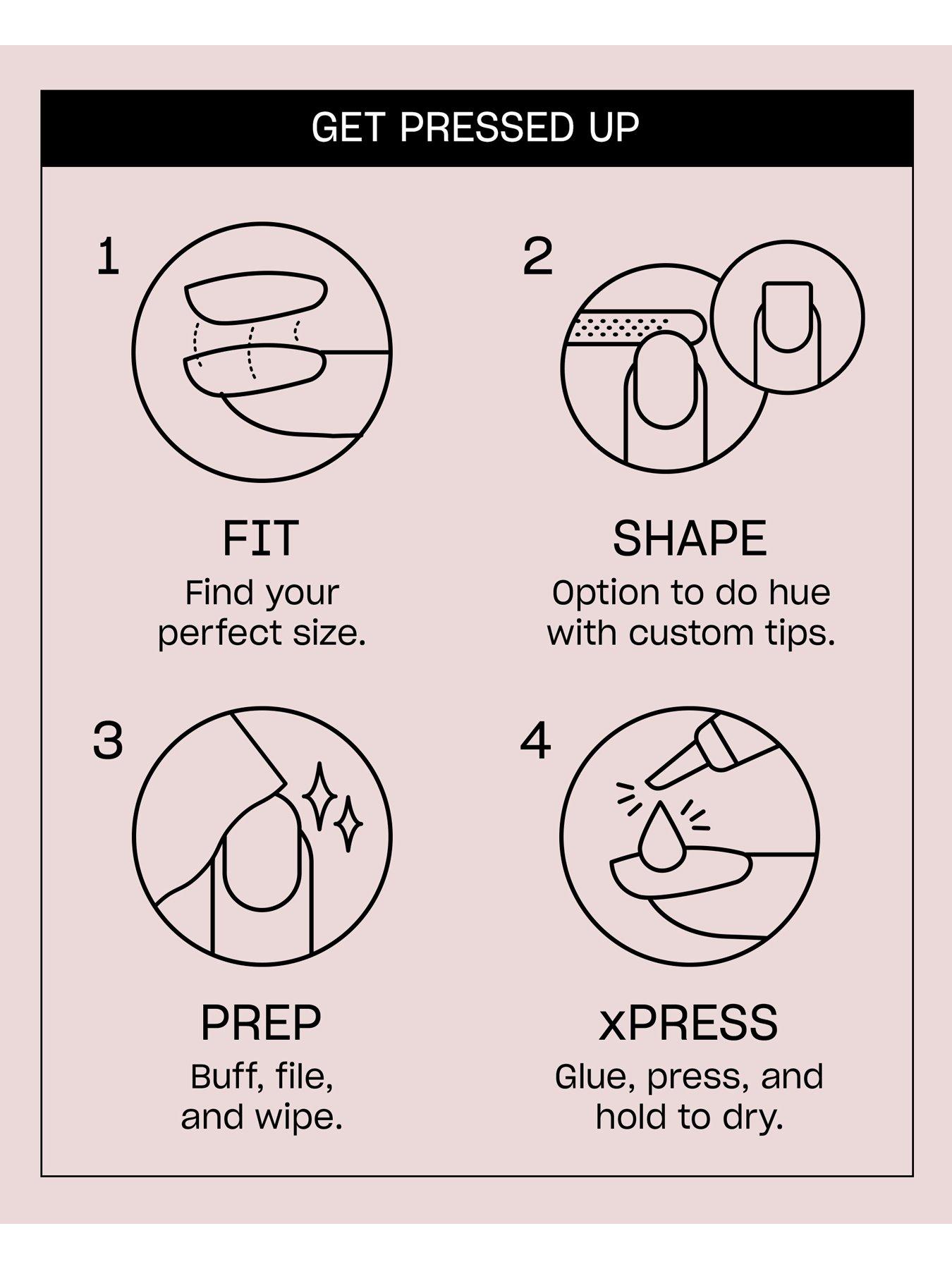 Image 6 of 6 of OPI xPRESS/ON - Throw Me a Kiss Press On Nails Gel-Like Salon Manicure