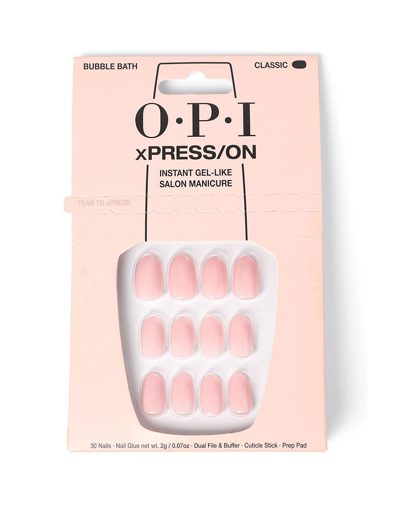 OPI xPRESS/ON - Bubble Bath Press On Nails Gel-Like Salon Manicure