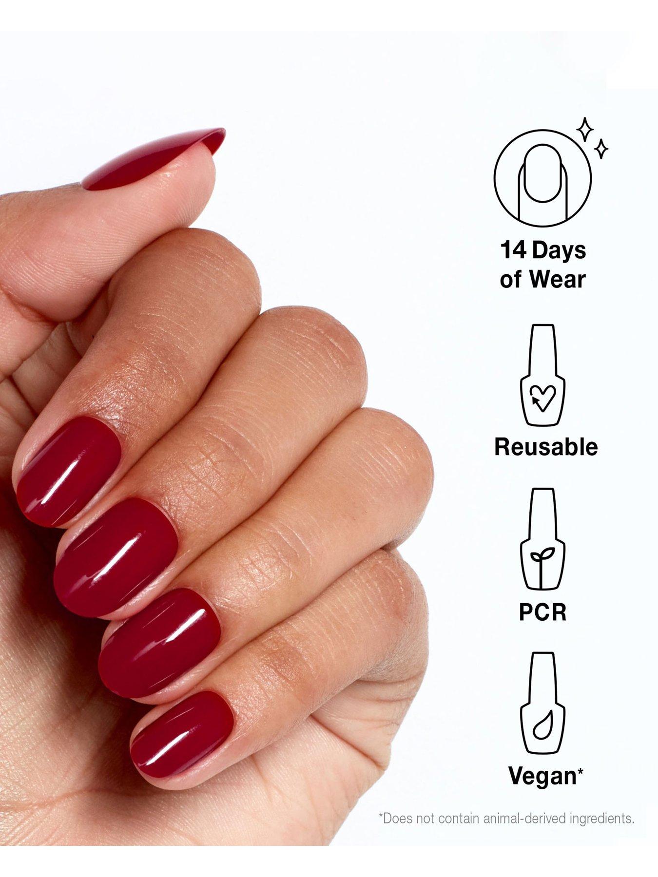 Image 2 of 7 of OPI xPRESS/ON - Big Apple Red Press On Nails Gel-Like Salon Manicure