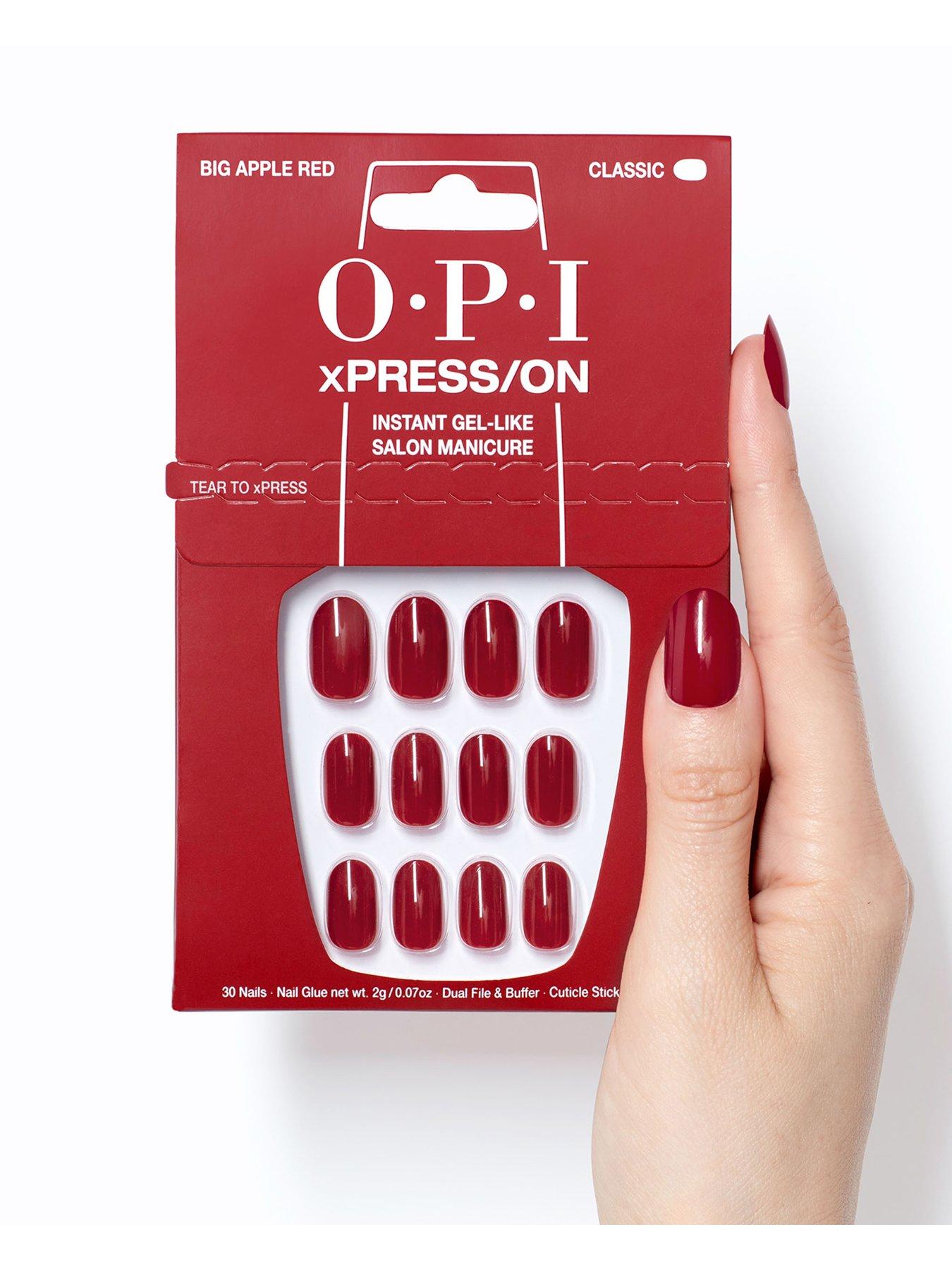 Image 5 of 7 of OPI xPRESS/ON - Big Apple Red Press On Nails Gel-Like Salon Manicure