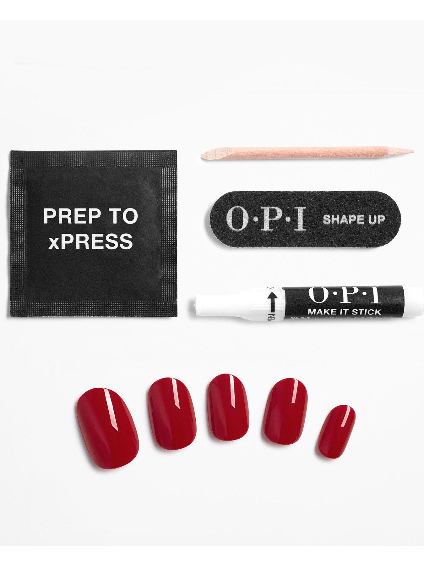 Image 6 of 7 of OPI xPRESS/ON - Big Apple Red Press On Nails Gel-Like Salon Manicure