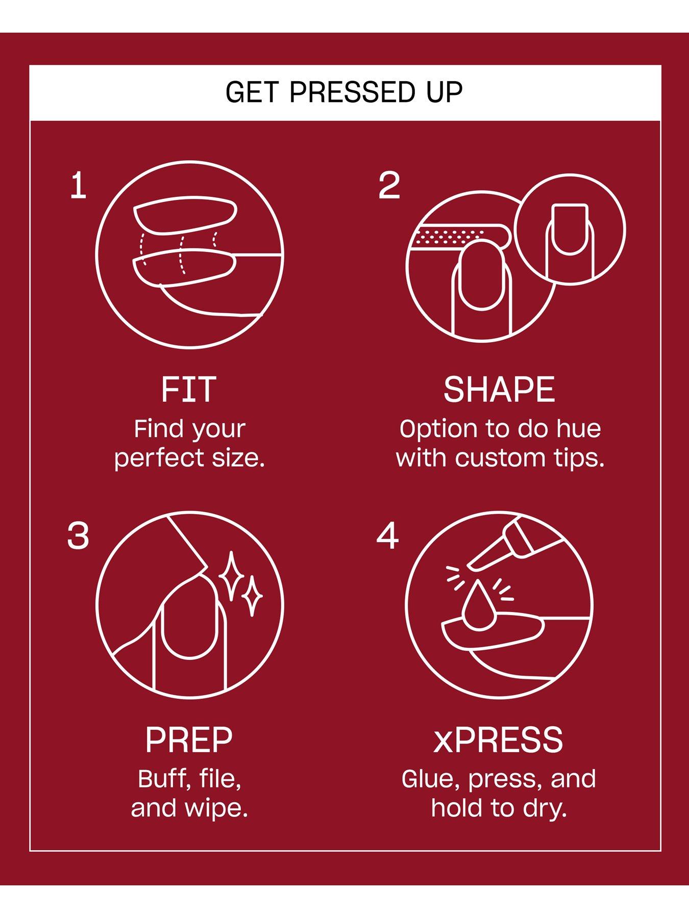 Image 7 of 7 of OPI xPRESS/ON - Big Apple Red Press On Nails Gel-Like Salon Manicure