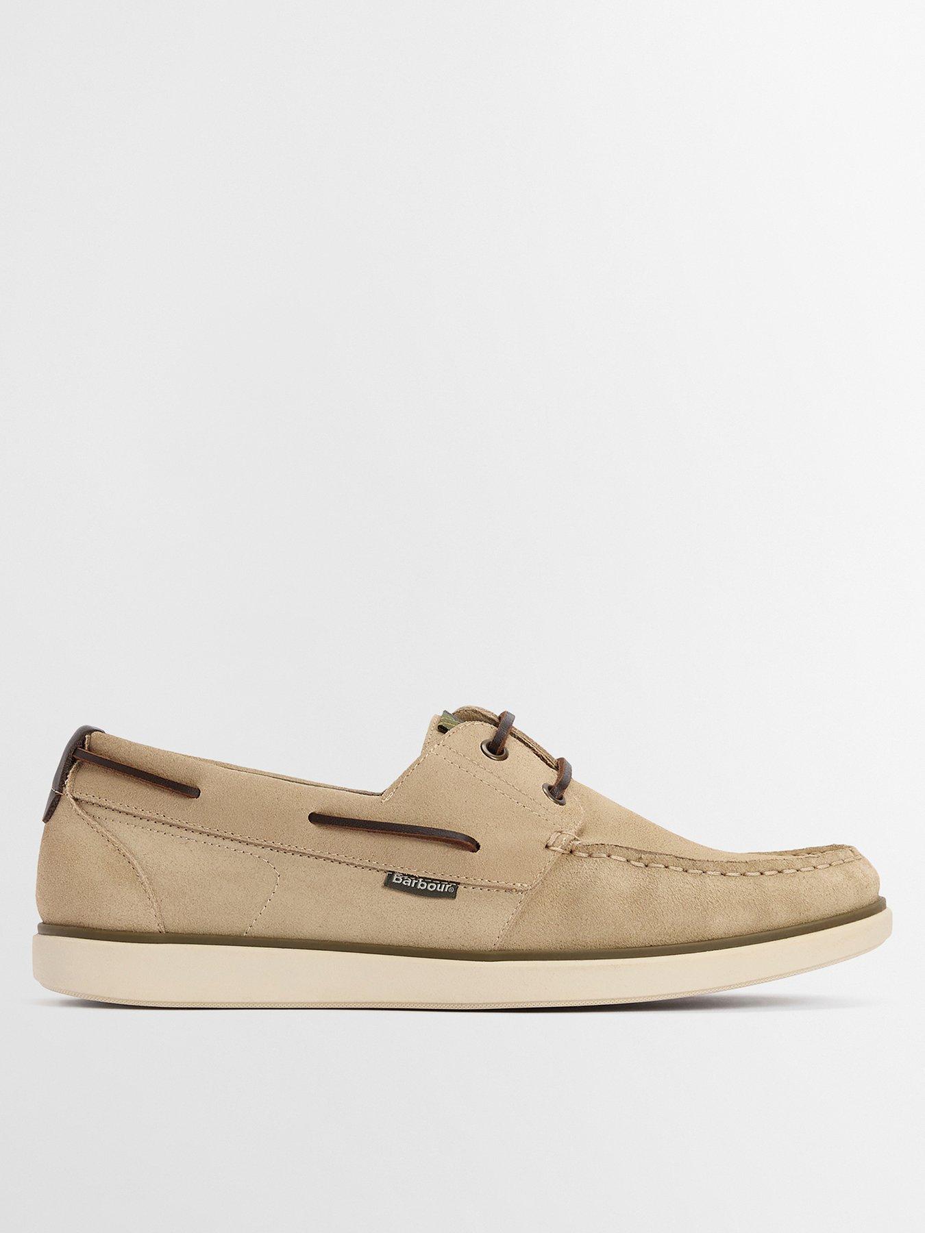 Barbour Rothley Boat Shoes - Beige