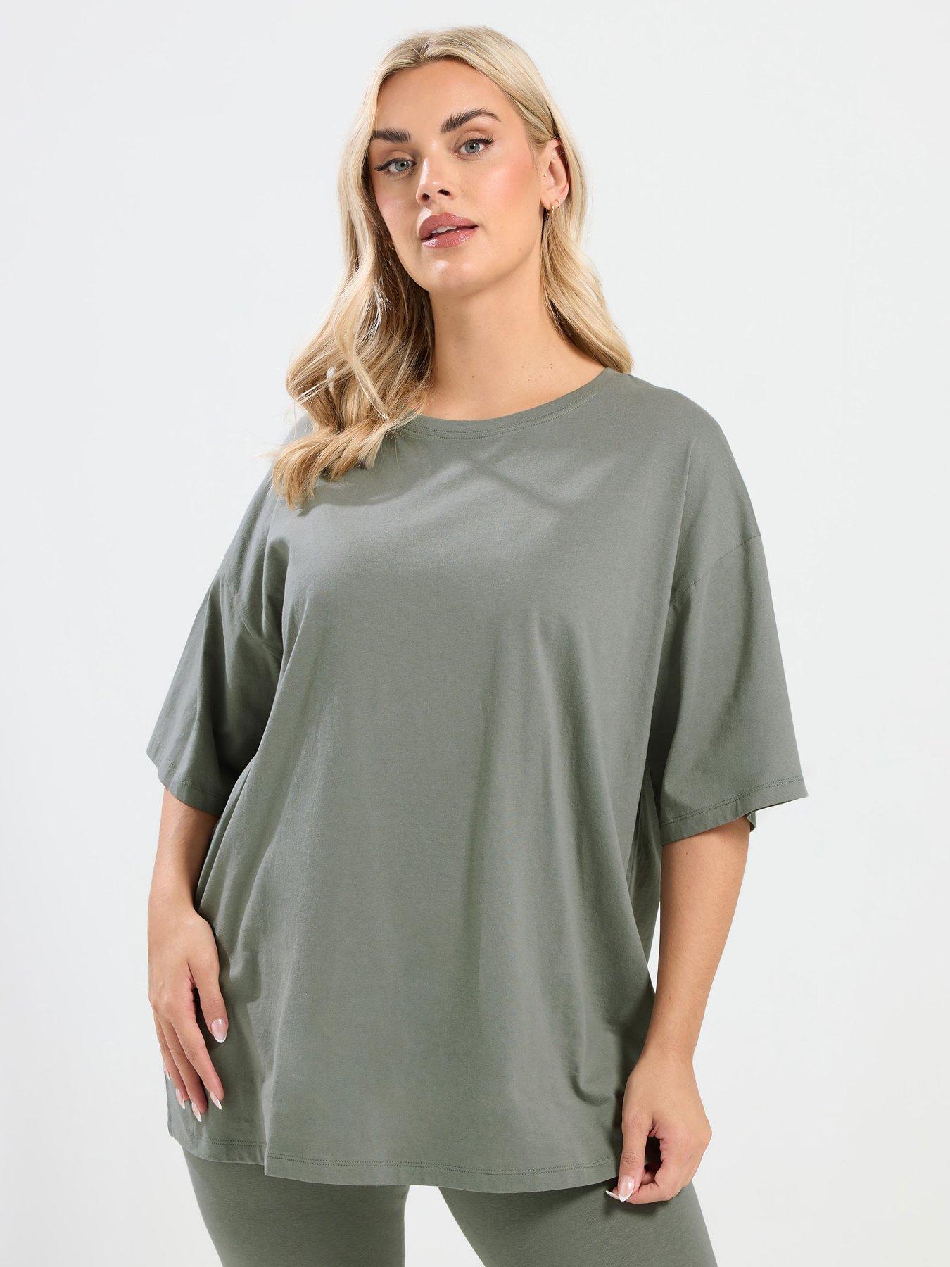  image of yours-curve-relaxed-t-shirt-green