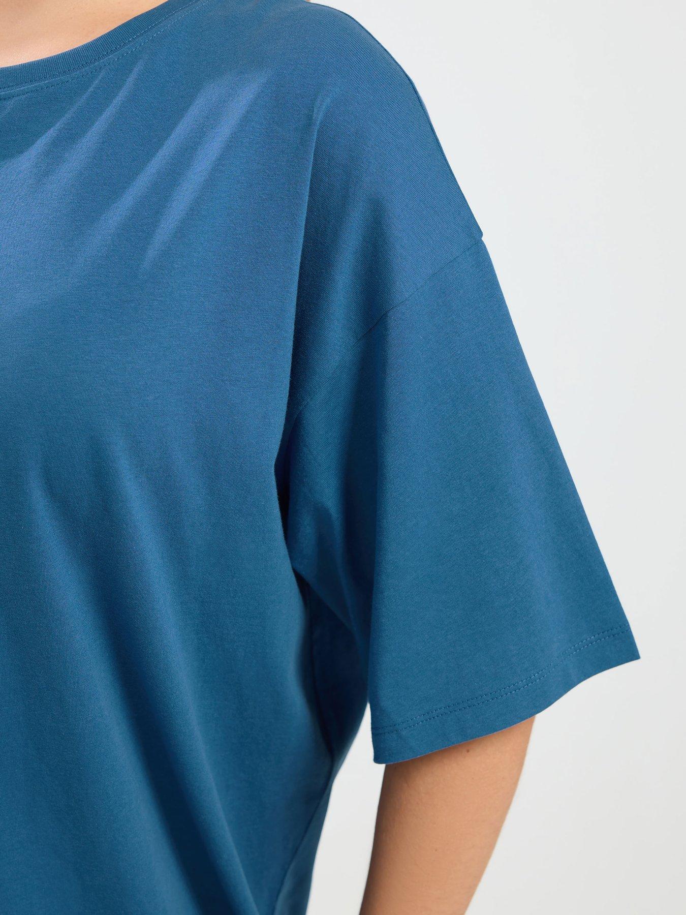  image of yours-curve-relaxed-t-shirt-blue