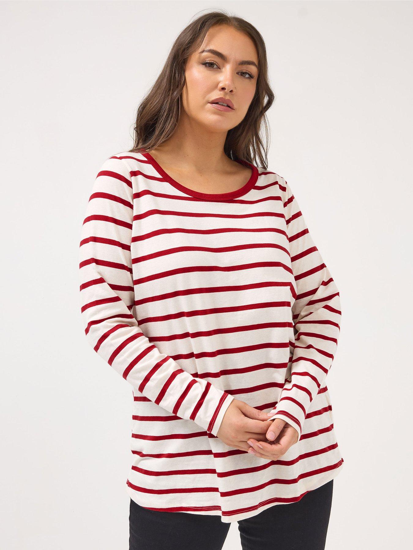 front image of yours-curve-long-sleeve-t-shirt-ivory