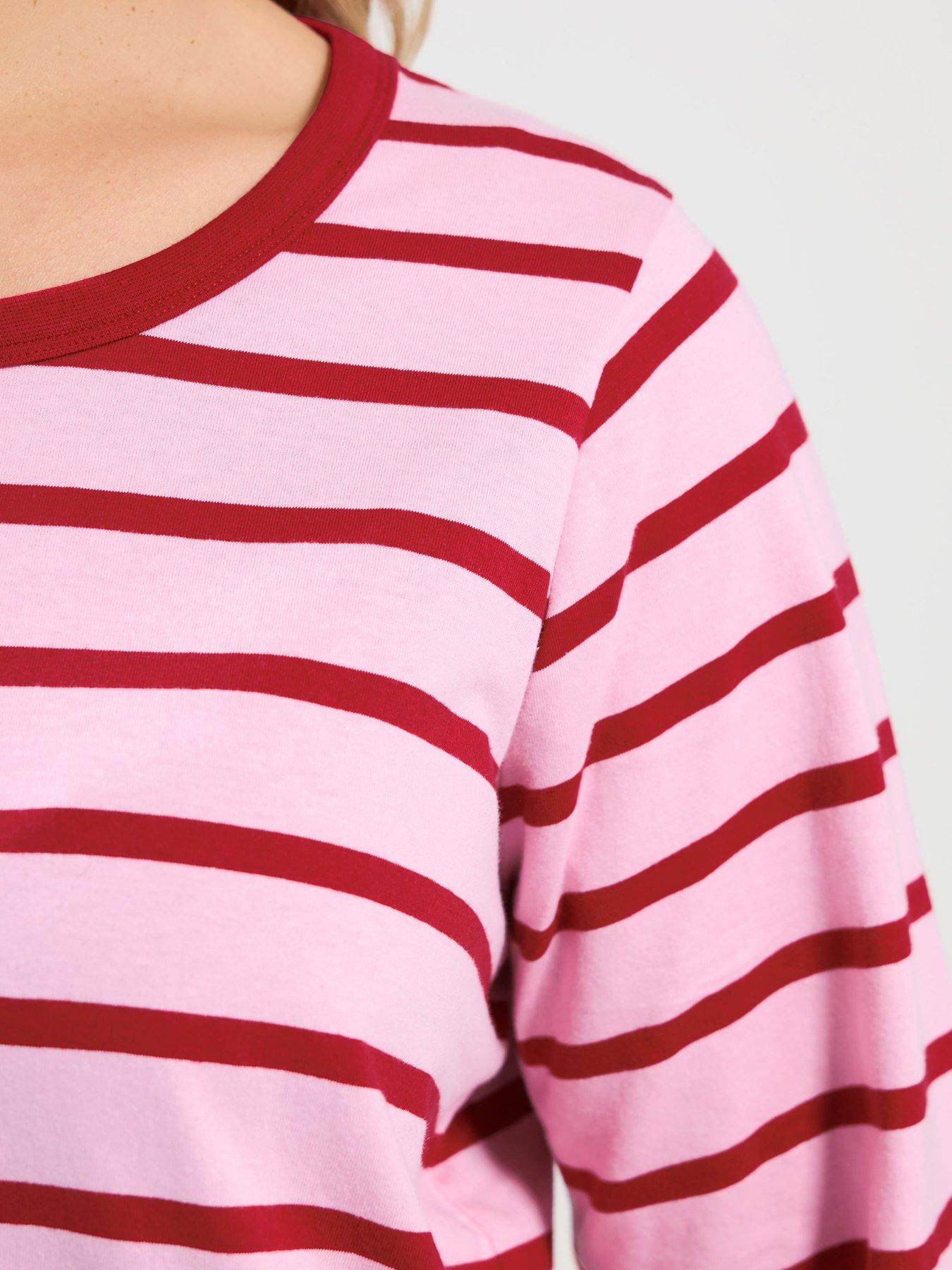  image of yours-curve-long-sleeve-t-shirt-pink