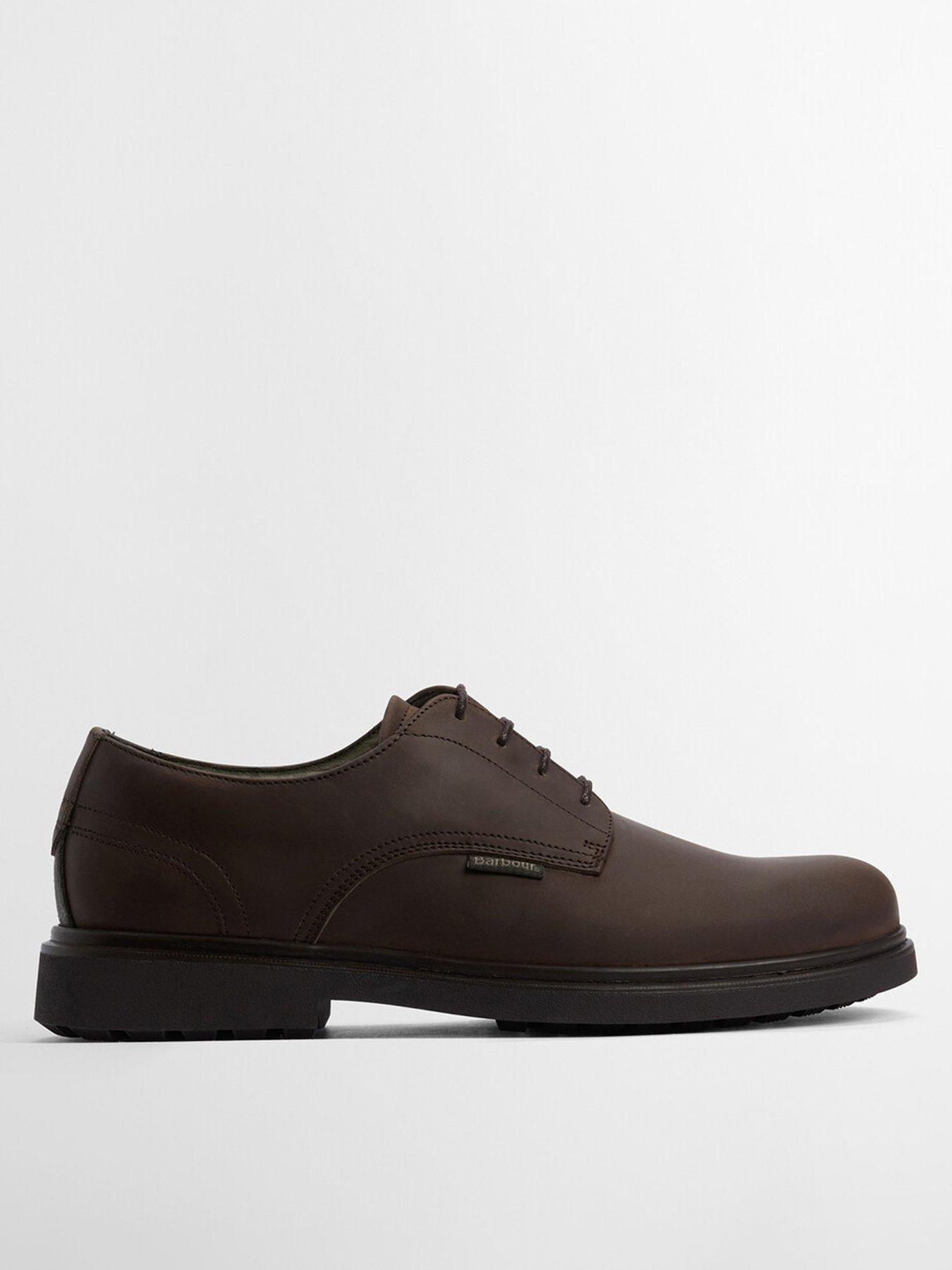  image of barbour-carthy-derby-shoes-brown