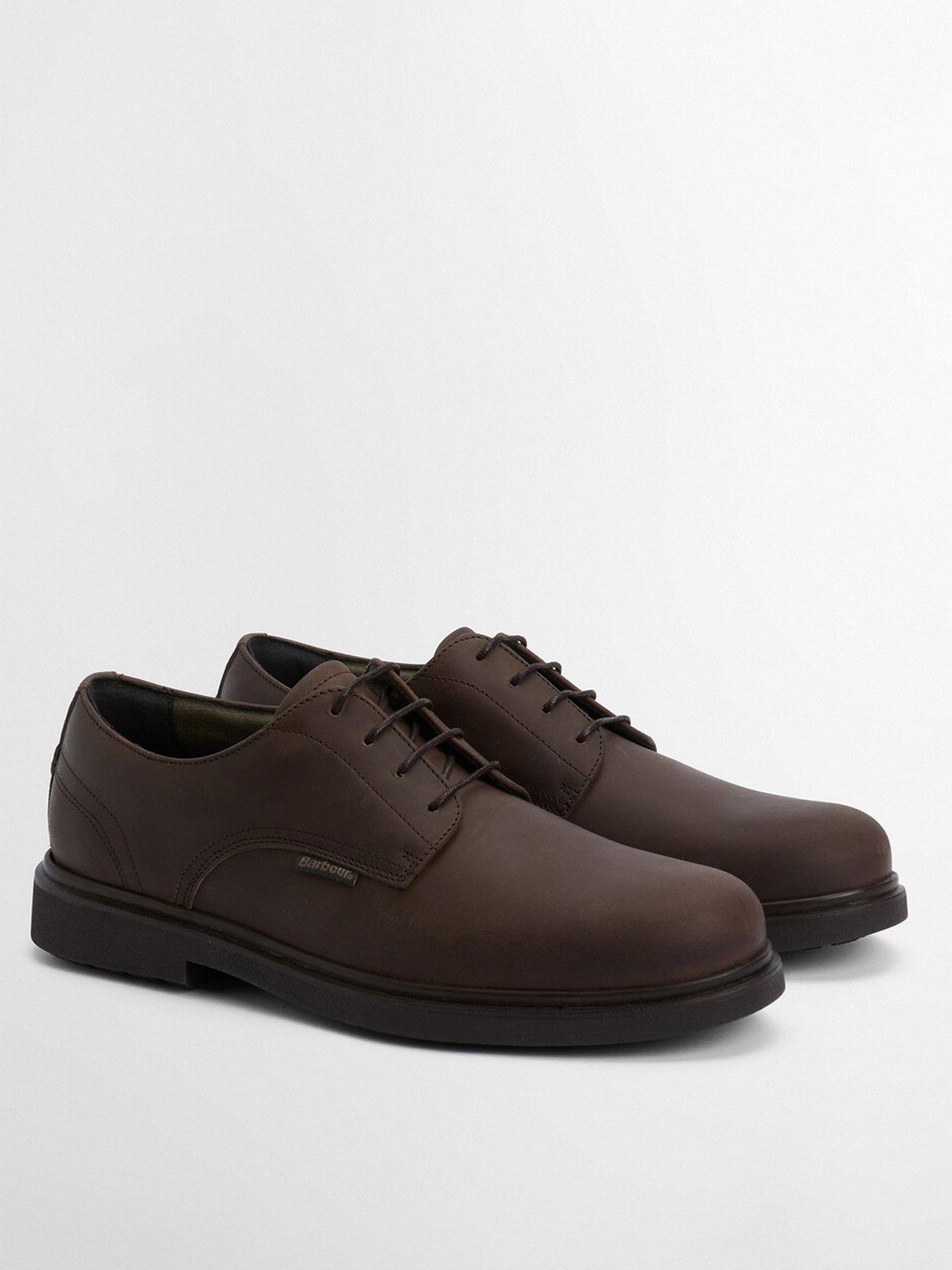  image of barbour-carthy-derby-shoes-brown