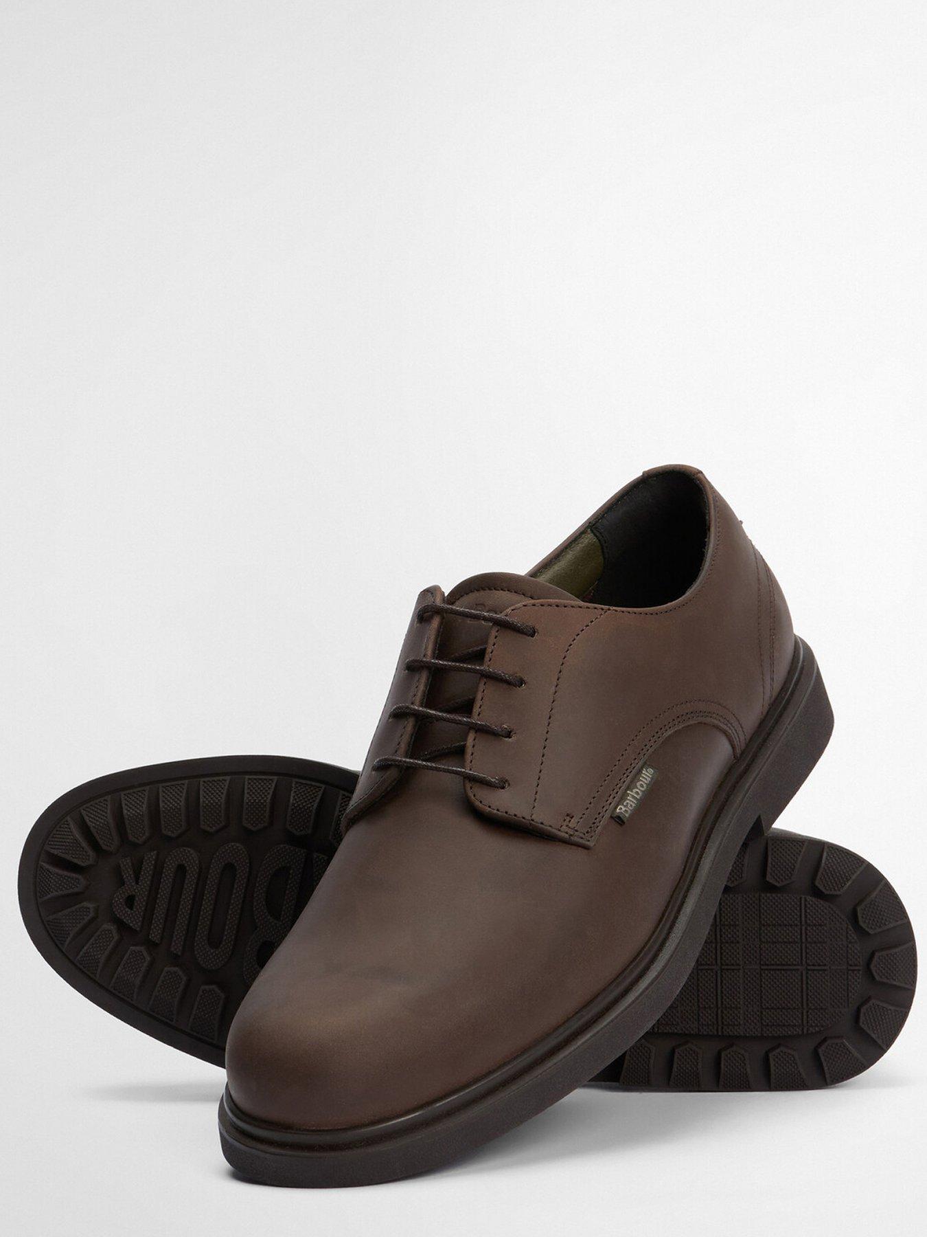  image of barbour-carthy-derby-shoes-brown