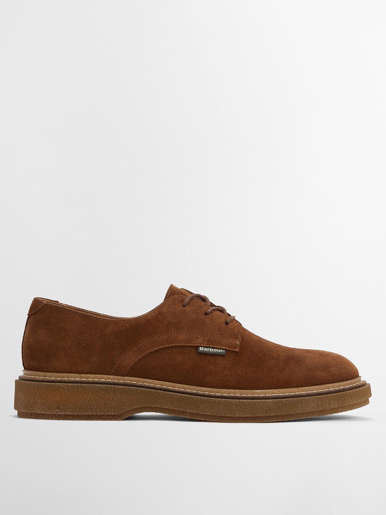  image of barbour-harefield-derby-shoes-brown