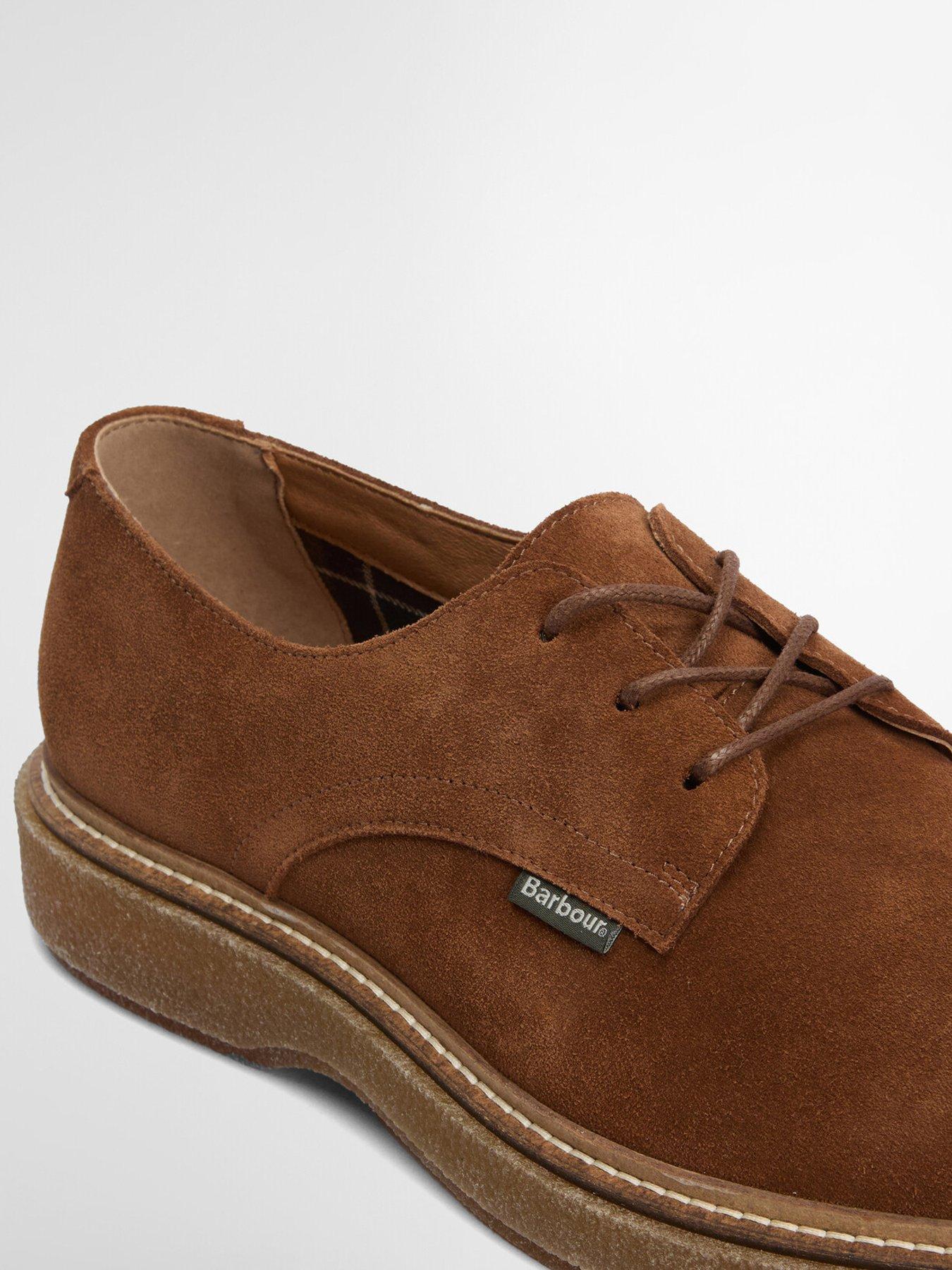  image of barbour-harefield-derby-shoes-brown