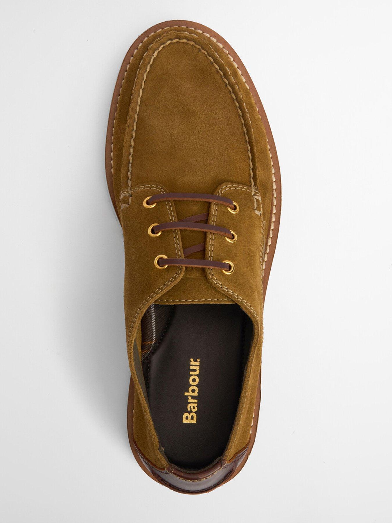Image 4 of 6 of Barbour Aydon Derby Shoes - Tan - Brown