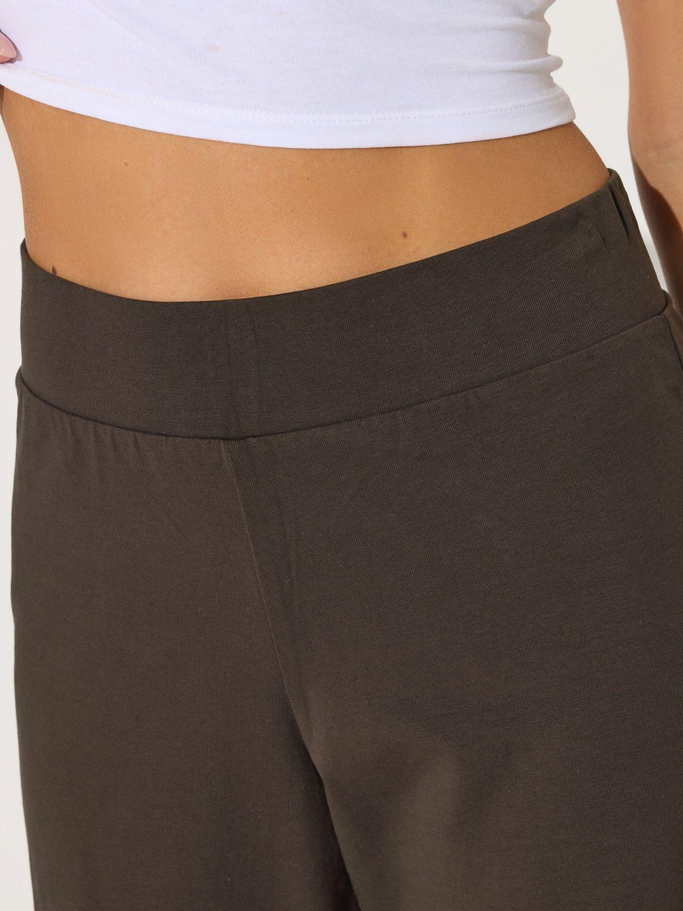 Image 4 of 4 of PixieGirl Petite Wide Leg Yoga Pant - Brown