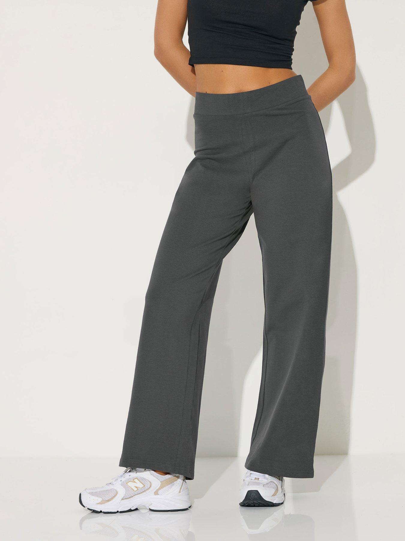  image of pixiegirl-petite-wide-leg-yoga-pant-grey