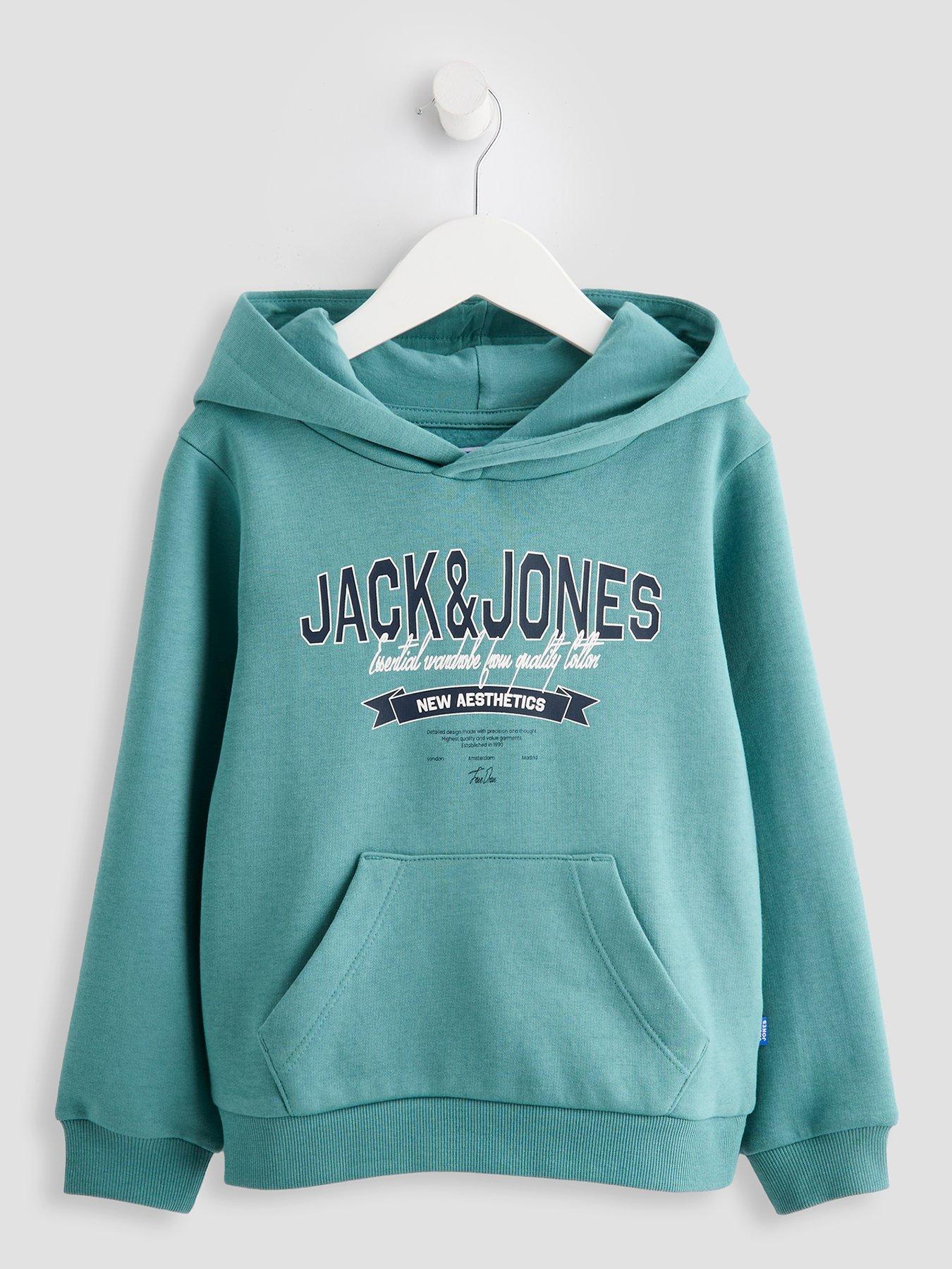 Jack & Jones Mini Younger Boys Logo Hoodie - Blue
