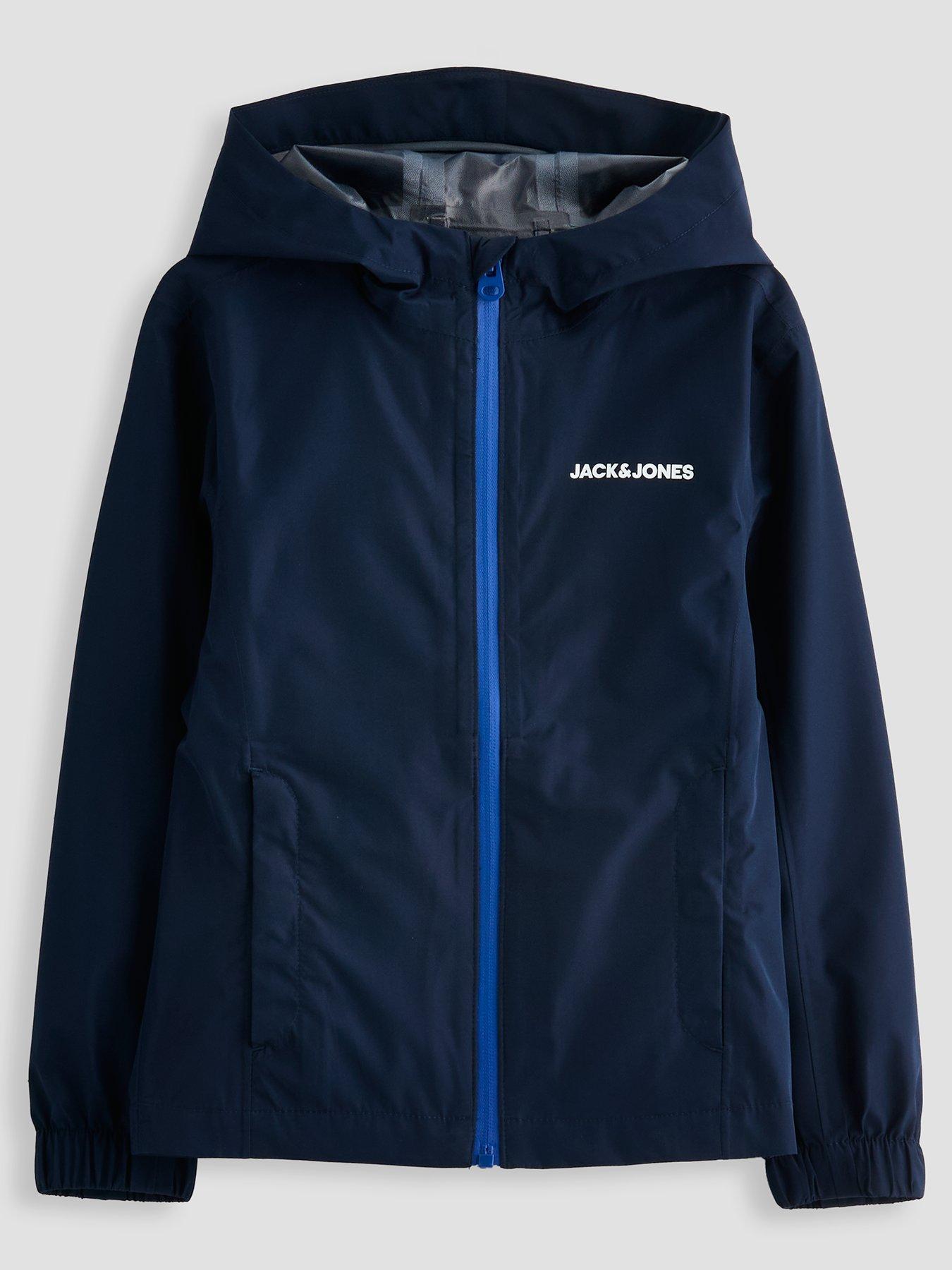 Jack & Jones Mini Younger Boys Flynn Rain Jacket - Navy Blazer