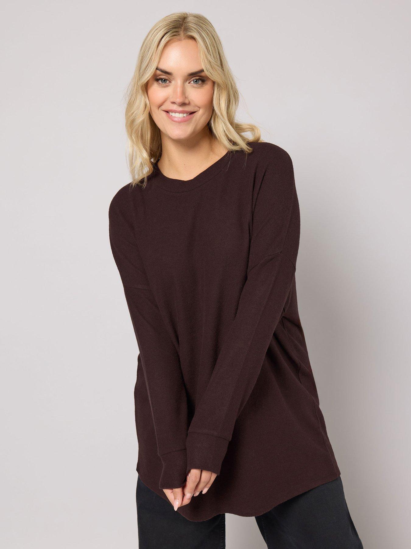 yours-curve-basic-jumper-brown