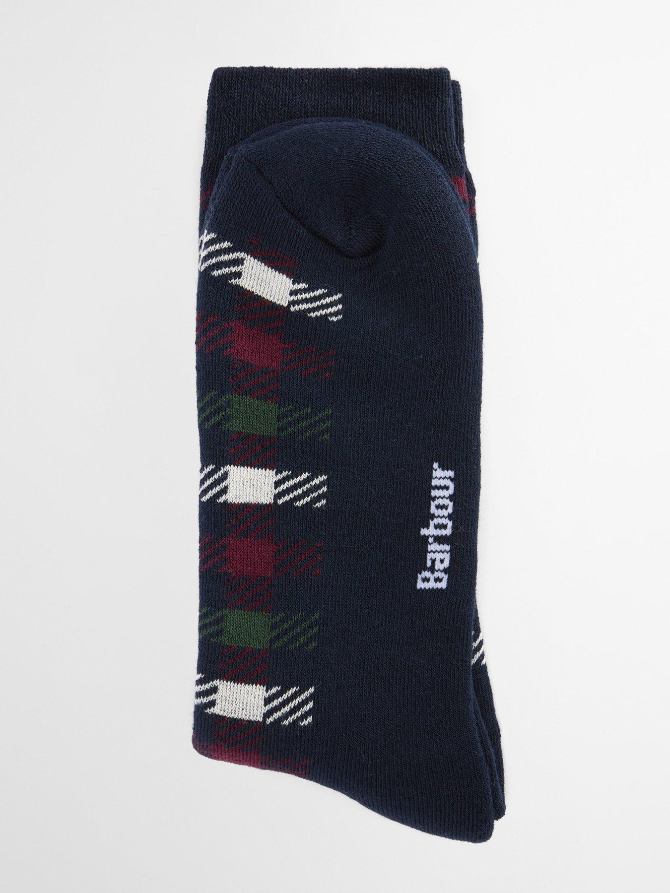 Image 2 of 3 of Barbour Barney Boot Ankle Socks - Navy