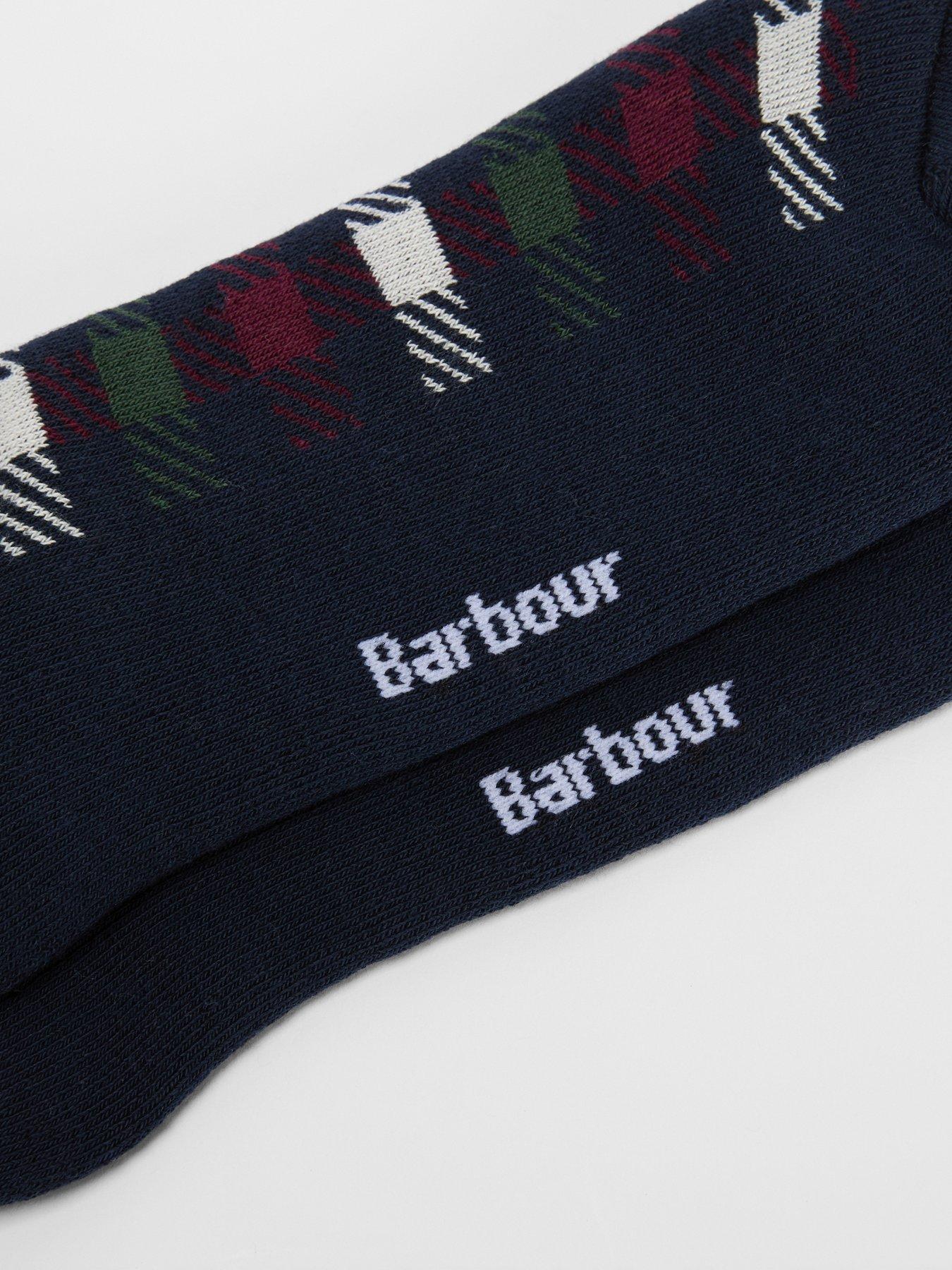 Image 3 of 3 of Barbour Barney Boot Ankle Socks - Navy