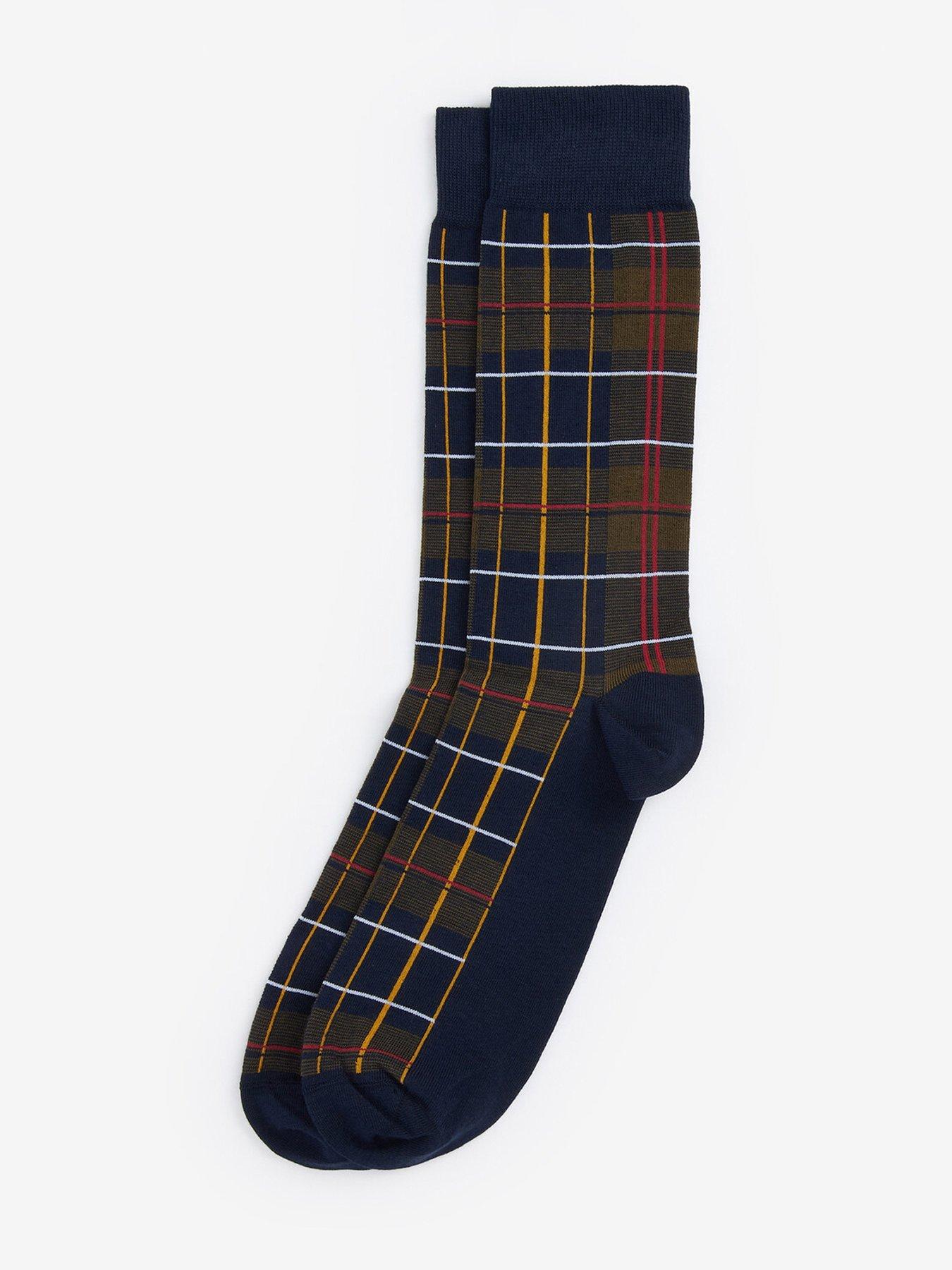 front image of barbour-blyth-ankle-socks-navy