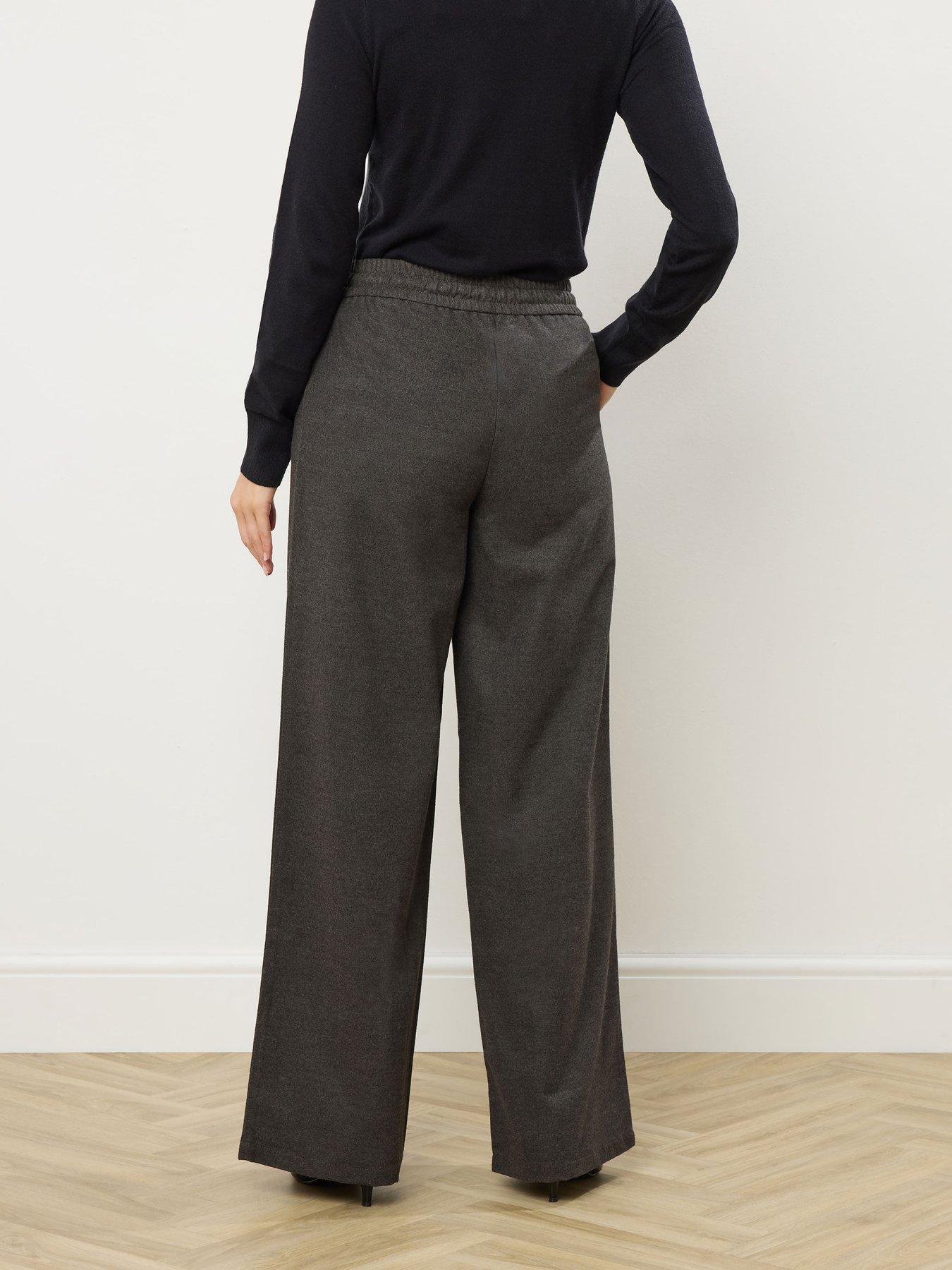 stillFront image of long-tall-sally-pintuck-trouser-34-grey