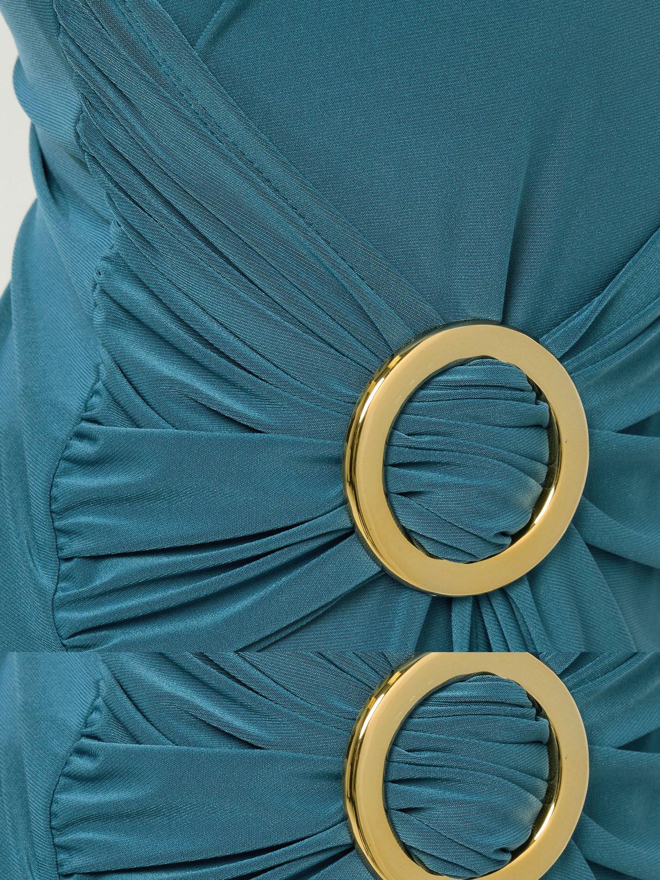 Image 4 of 5 of Long Tall Sally Tall Long Sleeve Buckle Midaxi Dress