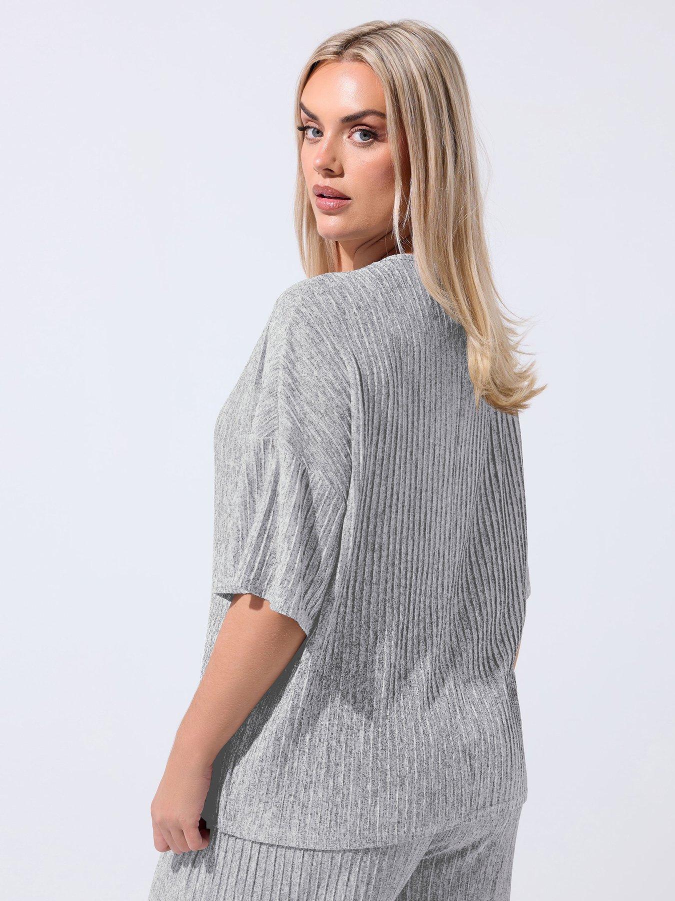  image of yours-curve-boxy-top-grey