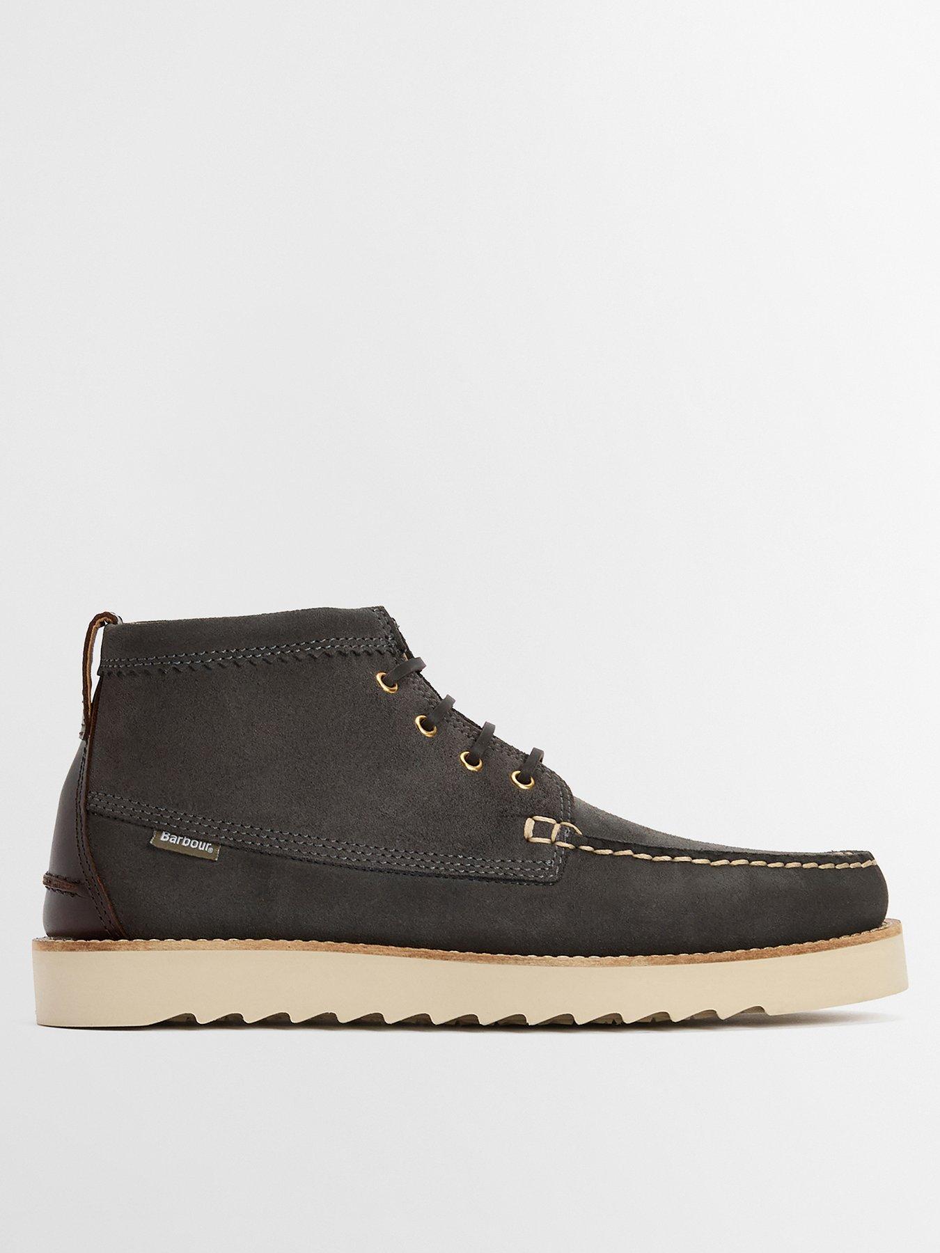  image of barbour-hadston-chukka-boots-slate-grey