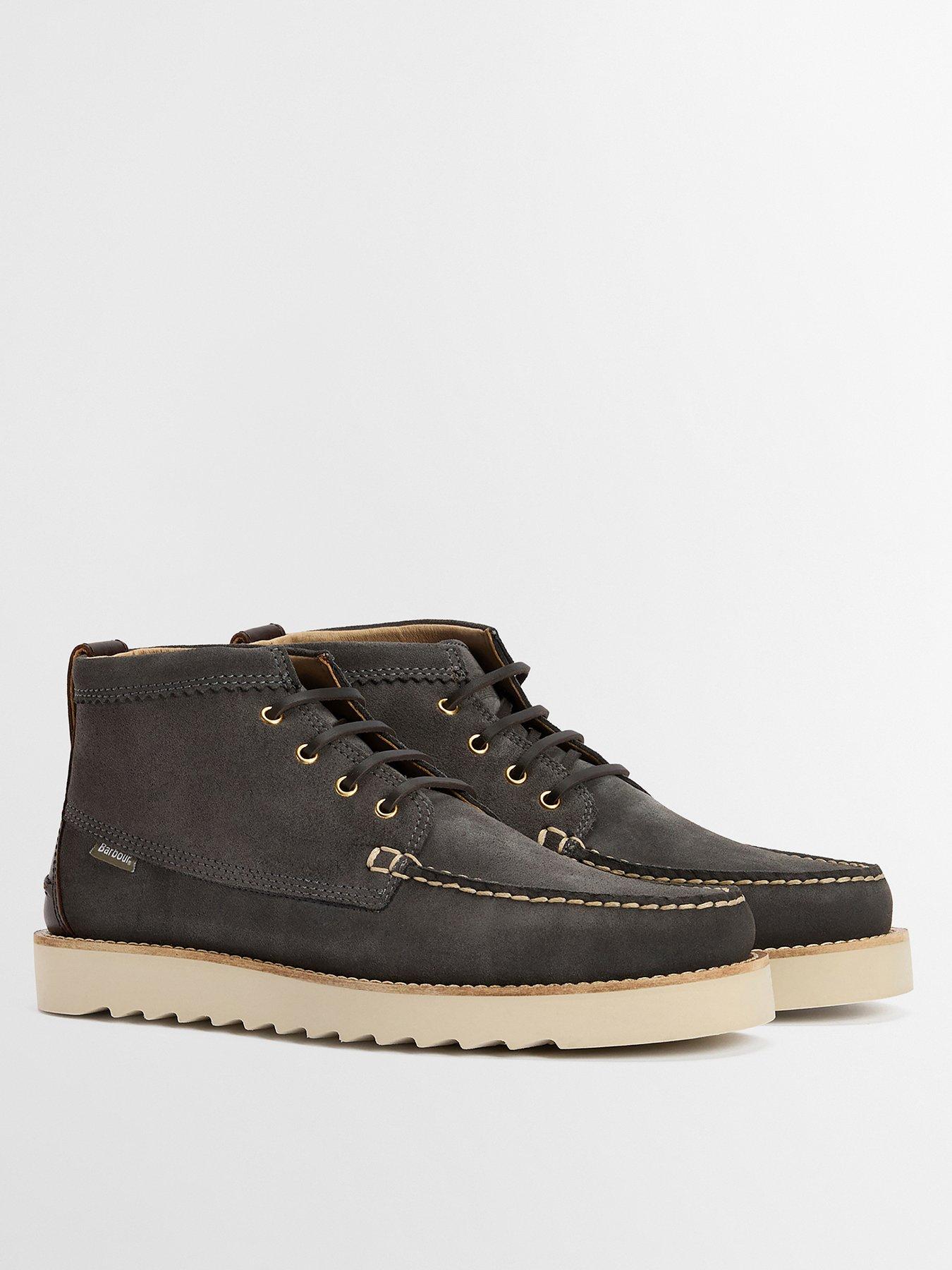  image of barbour-hadston-chukka-boots-slate-grey
