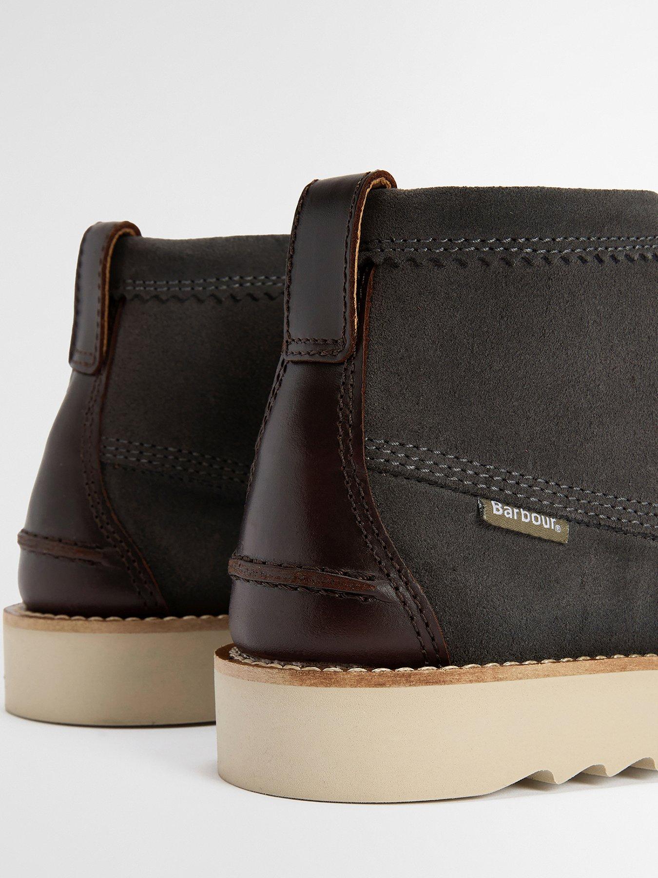  image of barbour-hadston-chukka-boots-slate-grey