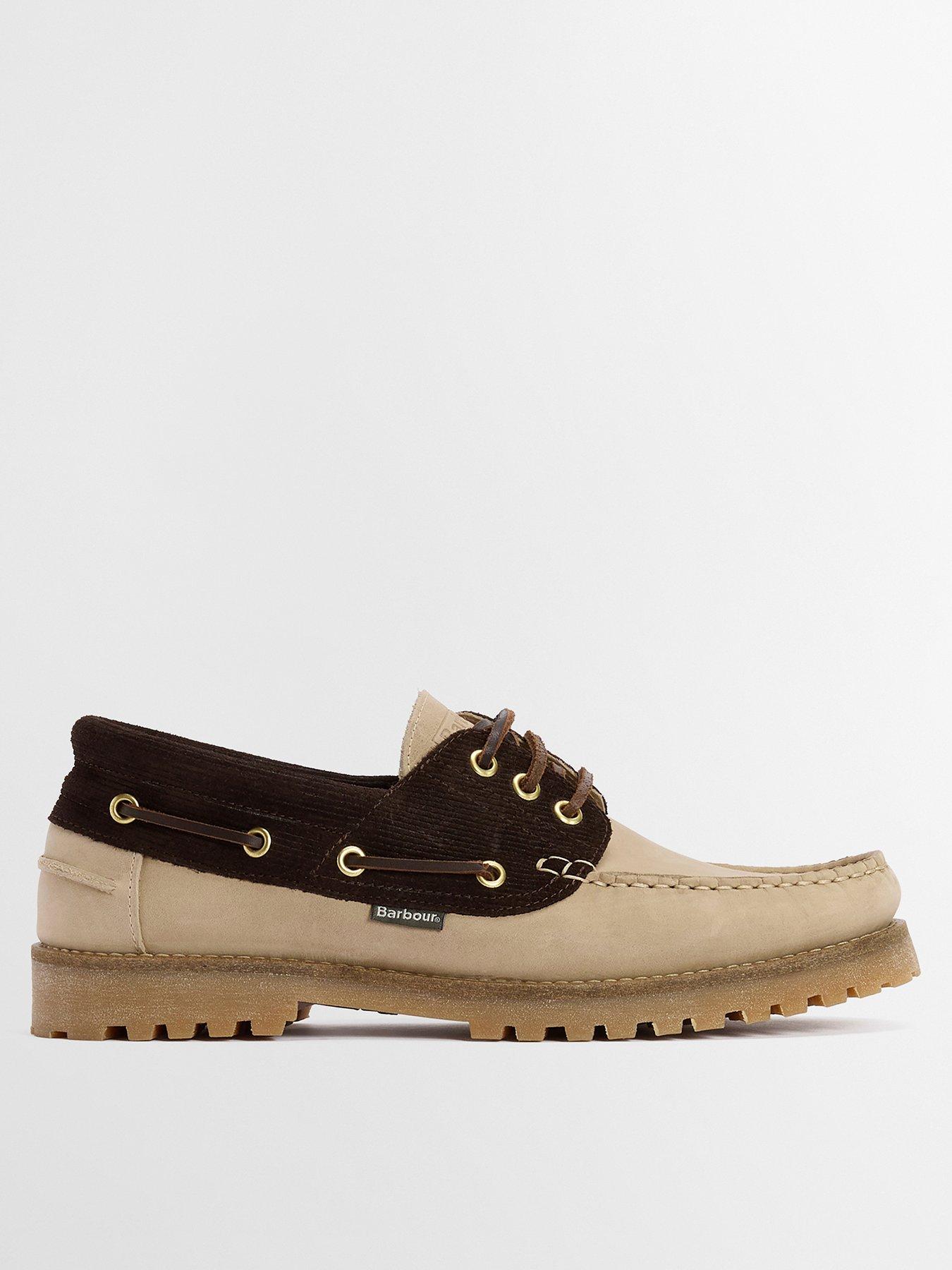  image of barbour-deck-boat-shoes-beige