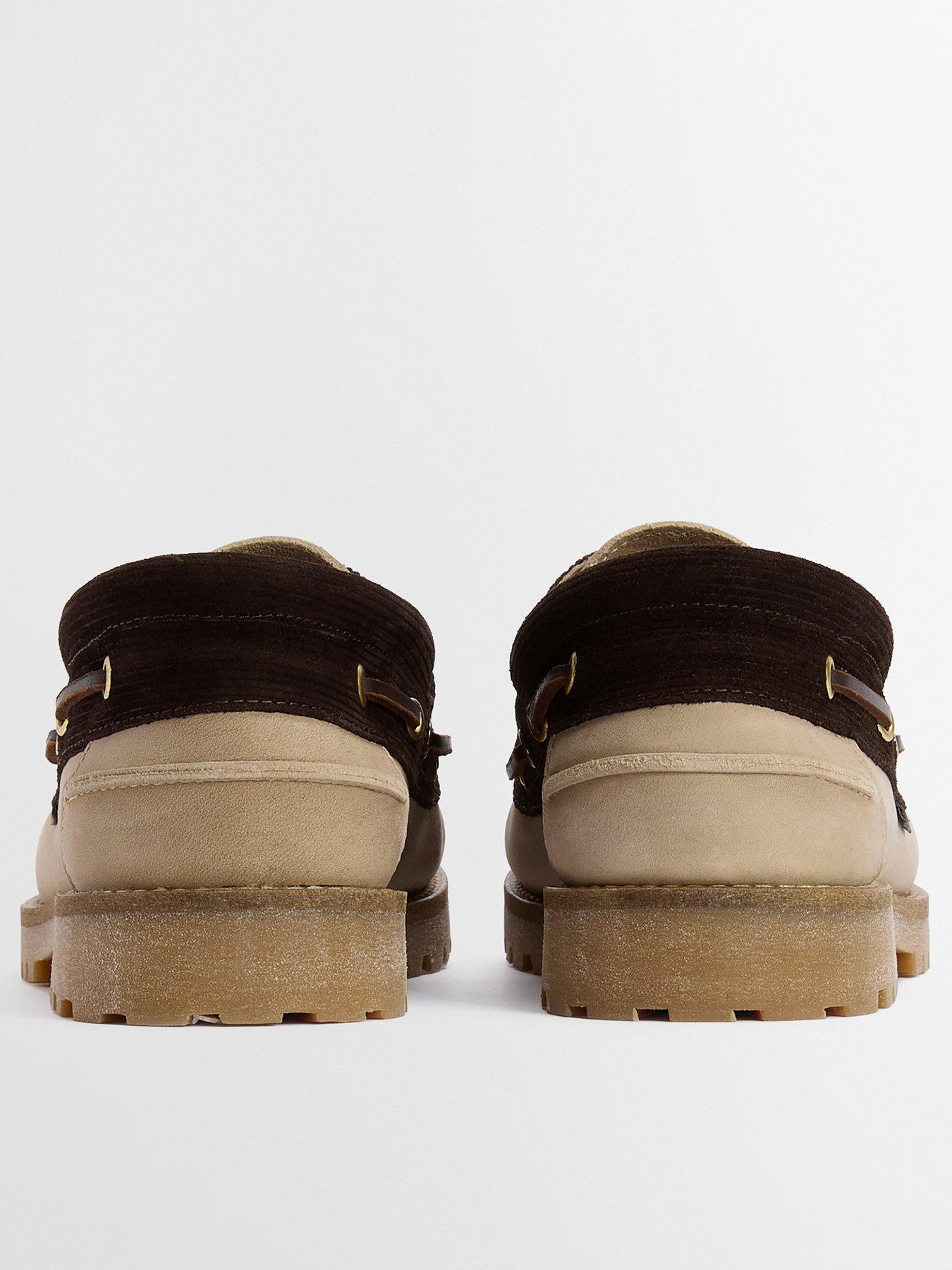 Image 3 of 6 of Barbour Barbour Deck Boat Shoes - Beige