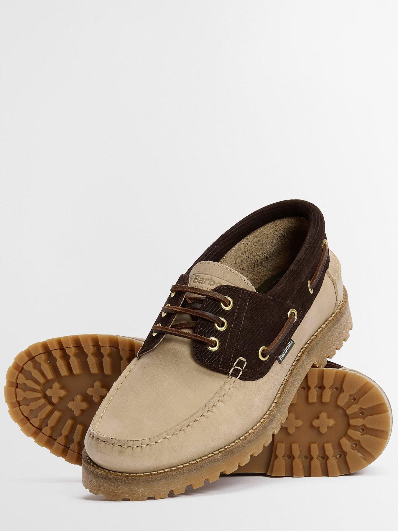 Image 4 of 6 of Barbour Barbour Deck Boat Shoes - Beige