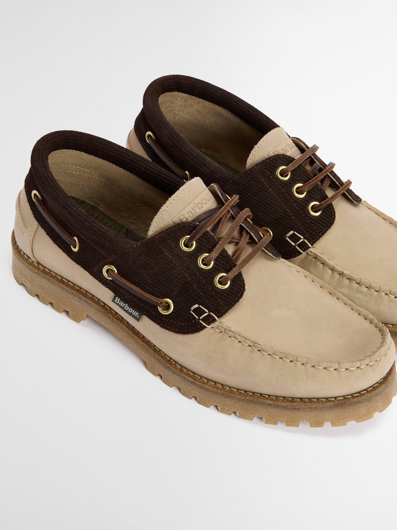 Image 6 of 6 of Barbour Barbour Deck Boat Shoes - Beige