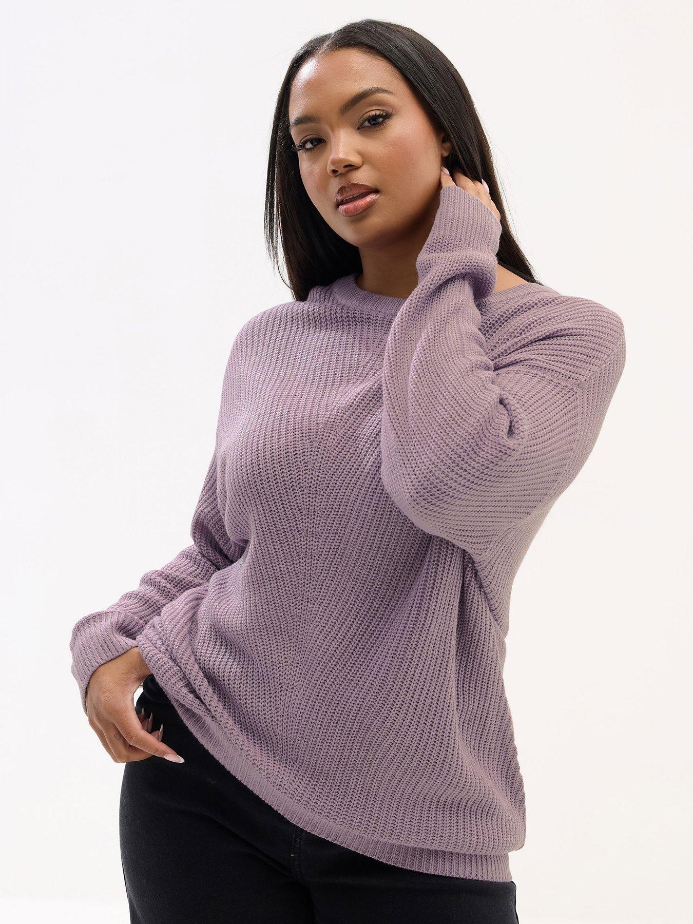  image of yours-curve-essential-jumper-pink