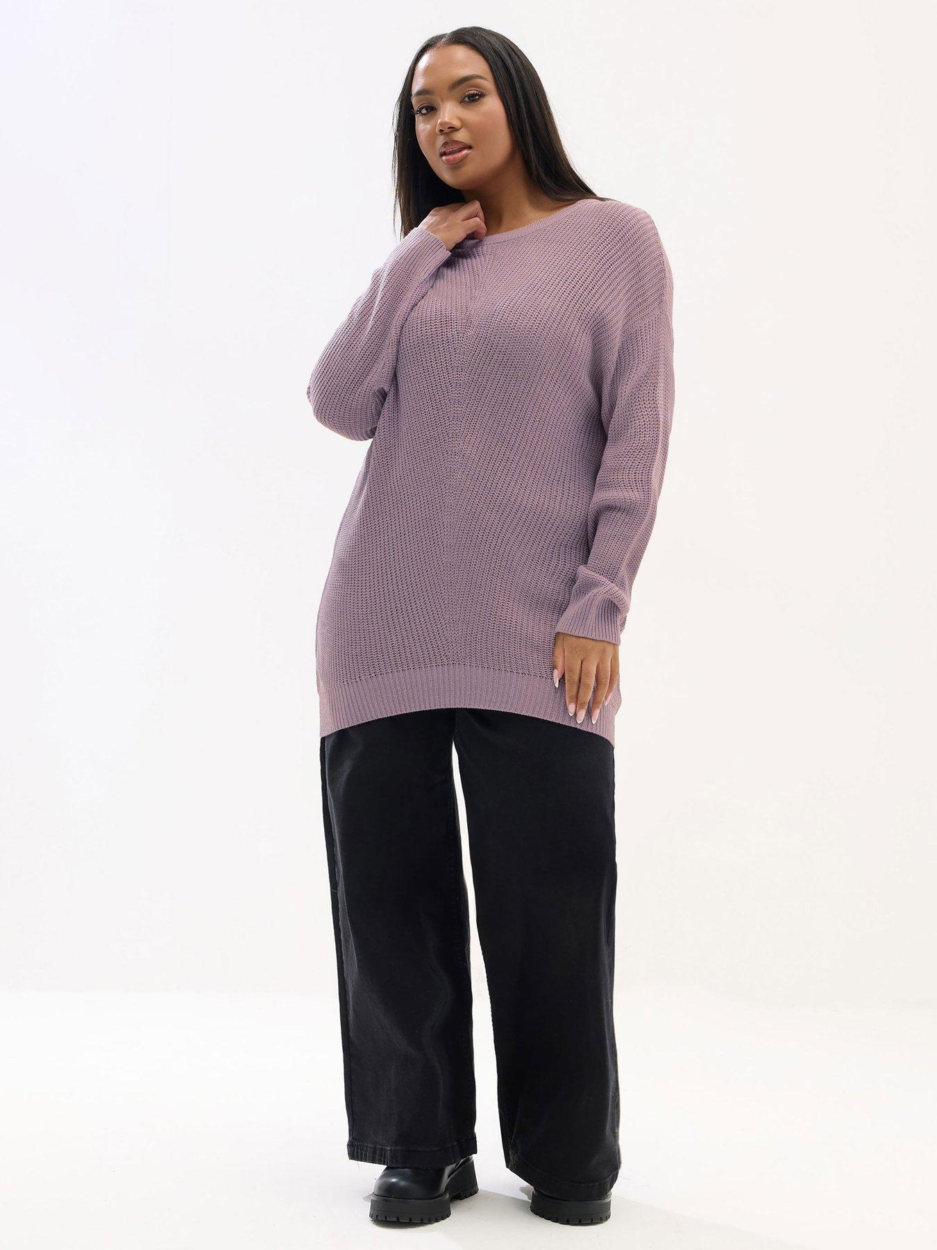  image of yours-curve-essential-jumper-pink