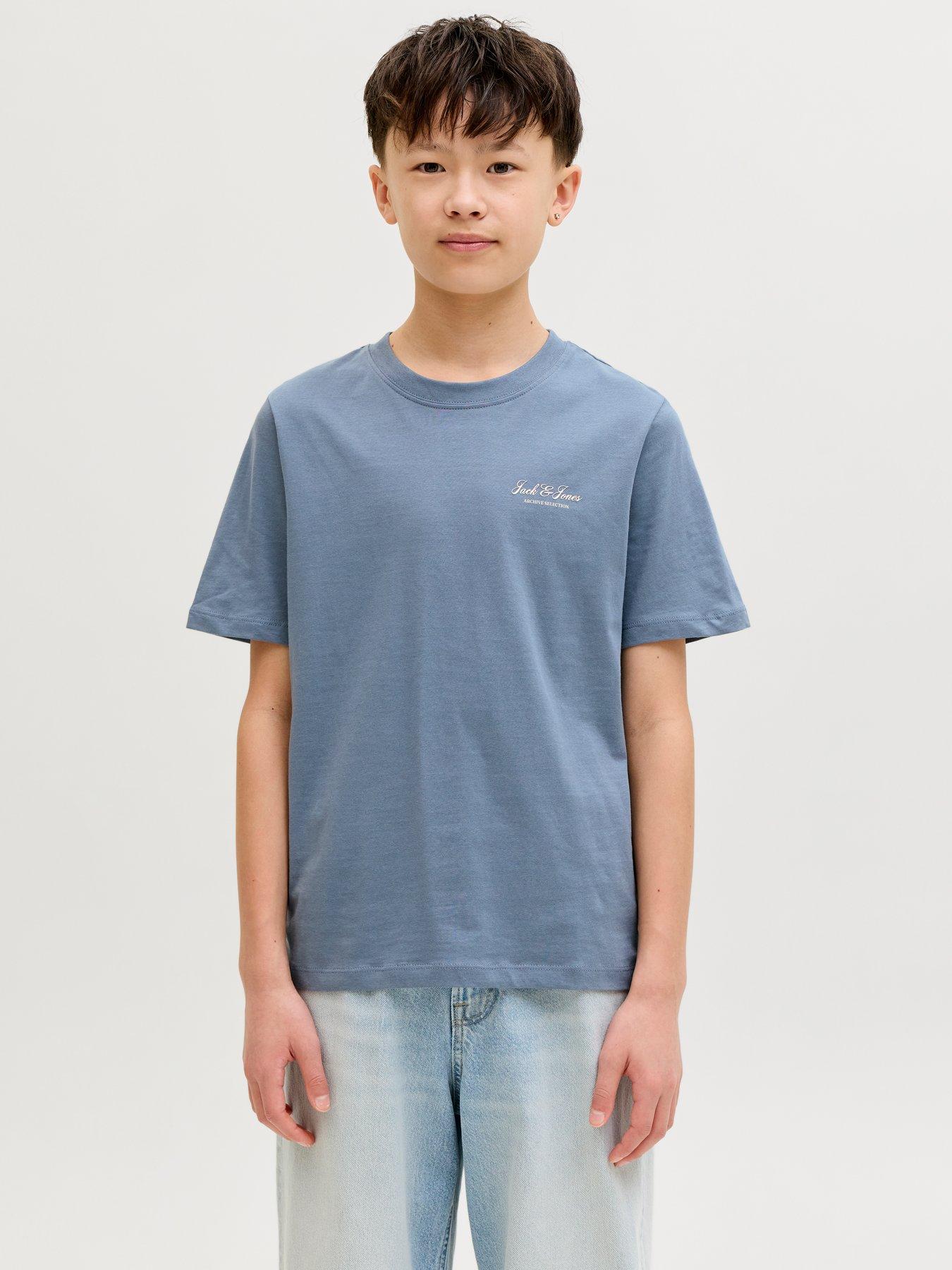 Jack & Jones Junior Boys Archive Graphic Short Sleeve Co-Ord Tshirt - Mirage