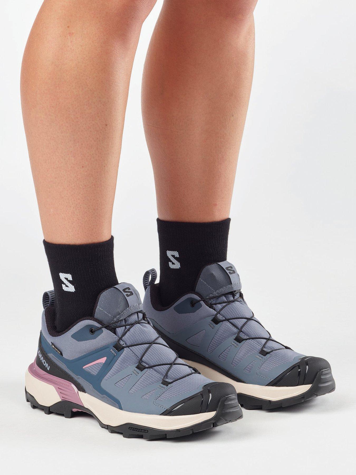 Salomon Womens X Ultra 360 Goretex Hiking Shoes - Blue