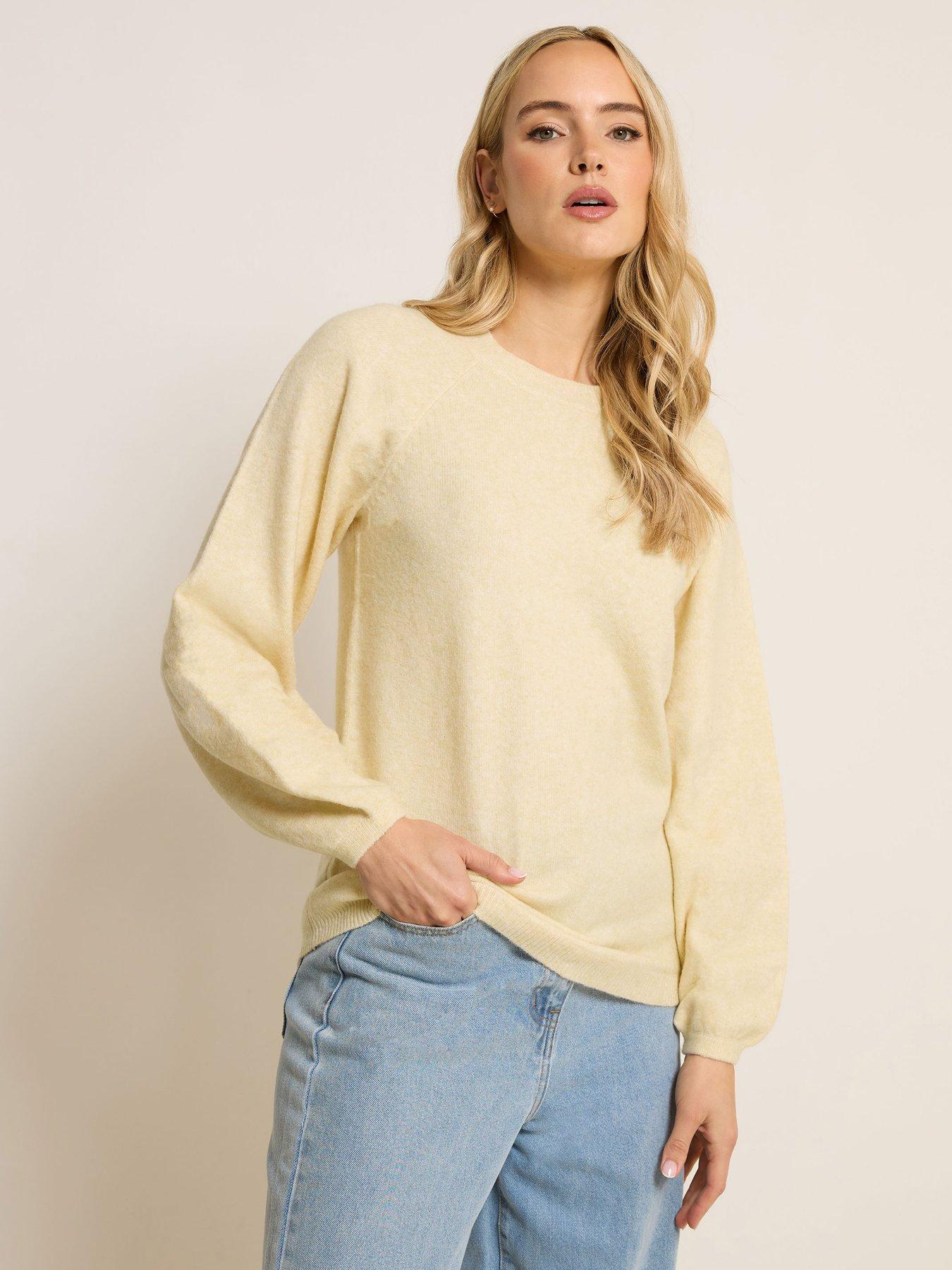 Long Tall Sally Balloon Sleeve Jumper - Yellow