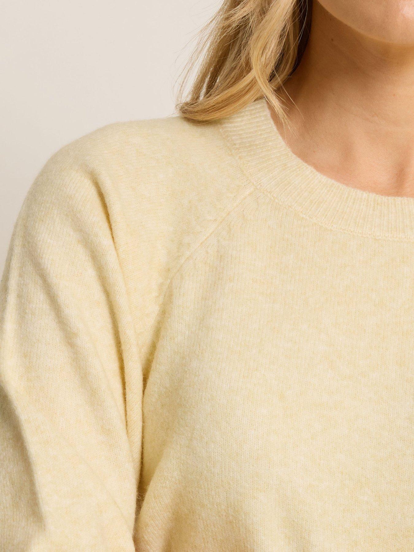  image of long-tall-sally-balloon-sleeve-jumper-yellow
