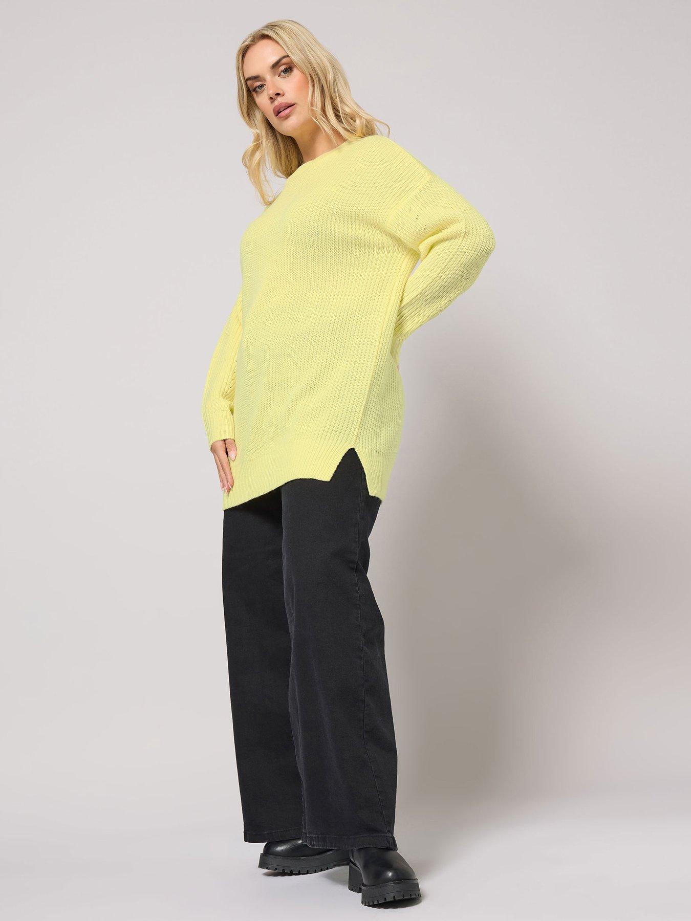 Image 3 of 4 of Yours Curve Drop Shoulder - Yellow