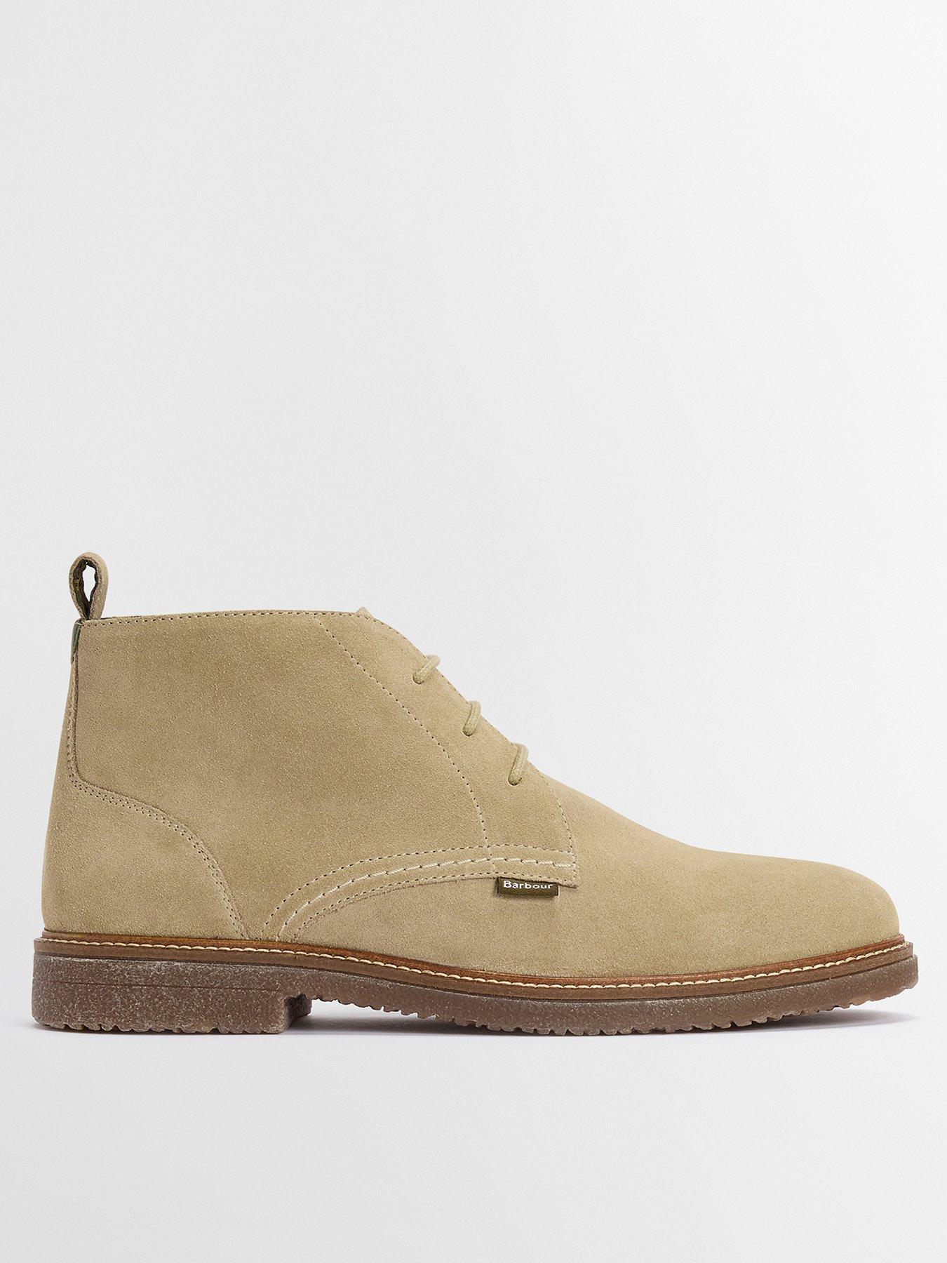 front image of barbour-kirkstone-desert-boots-light-beige