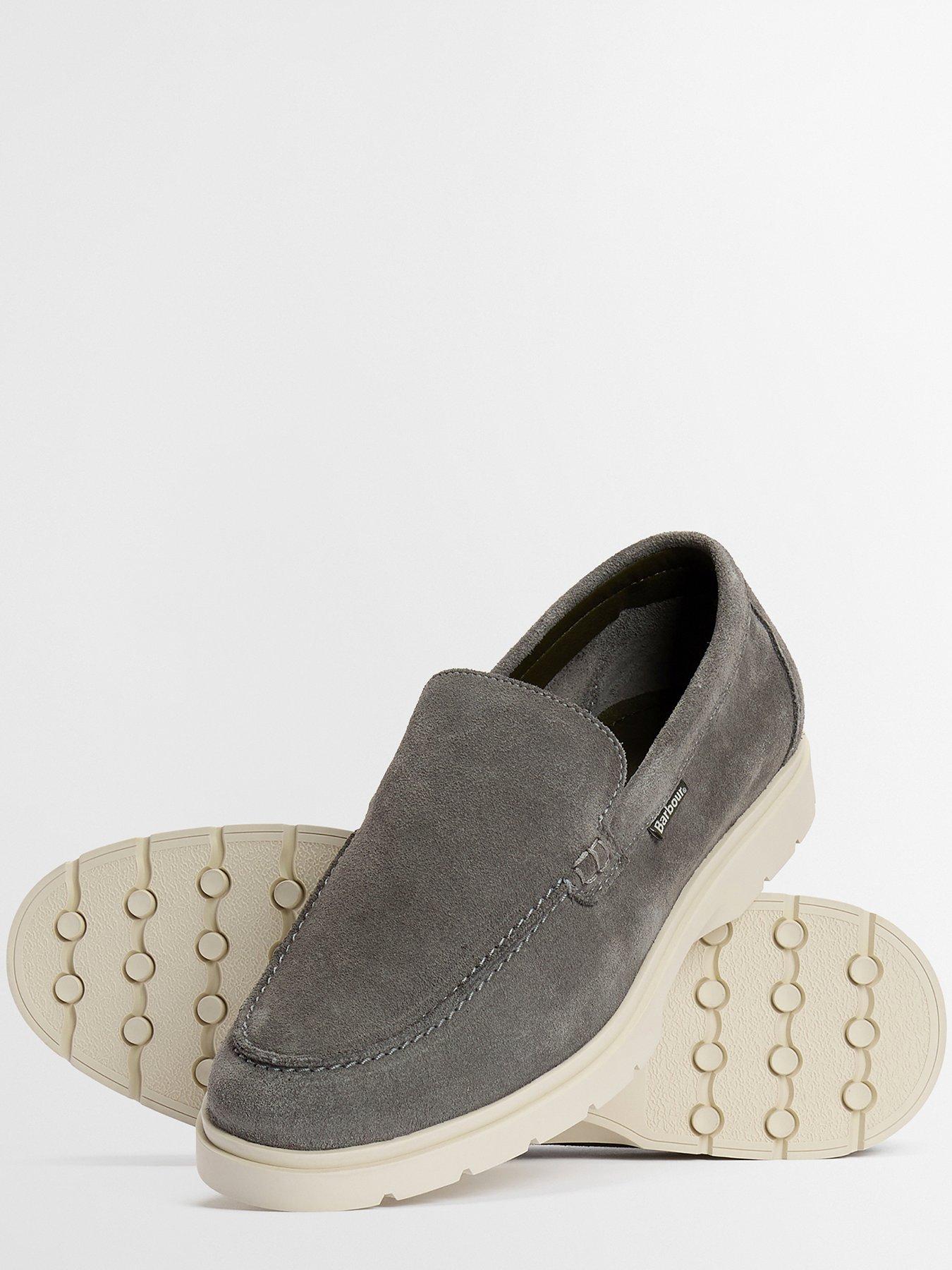  image of barbour-barbour-carty-loafers-light-grey